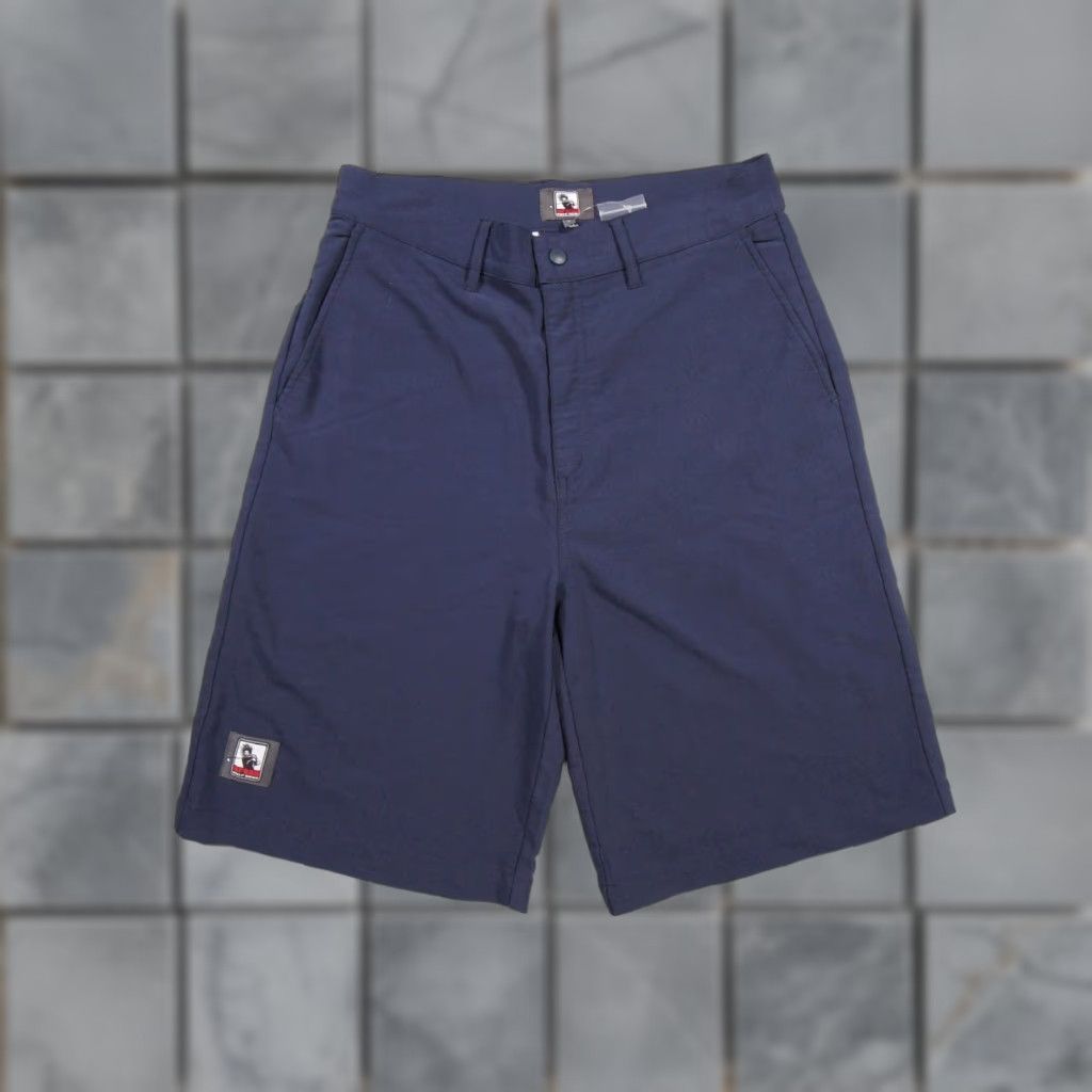 Vintage Urban Golf Gear Shorts Mens Small Blue Chino Stretch Flat Front 11" Inseam Adult Size US 29 - 1 Thumbnail