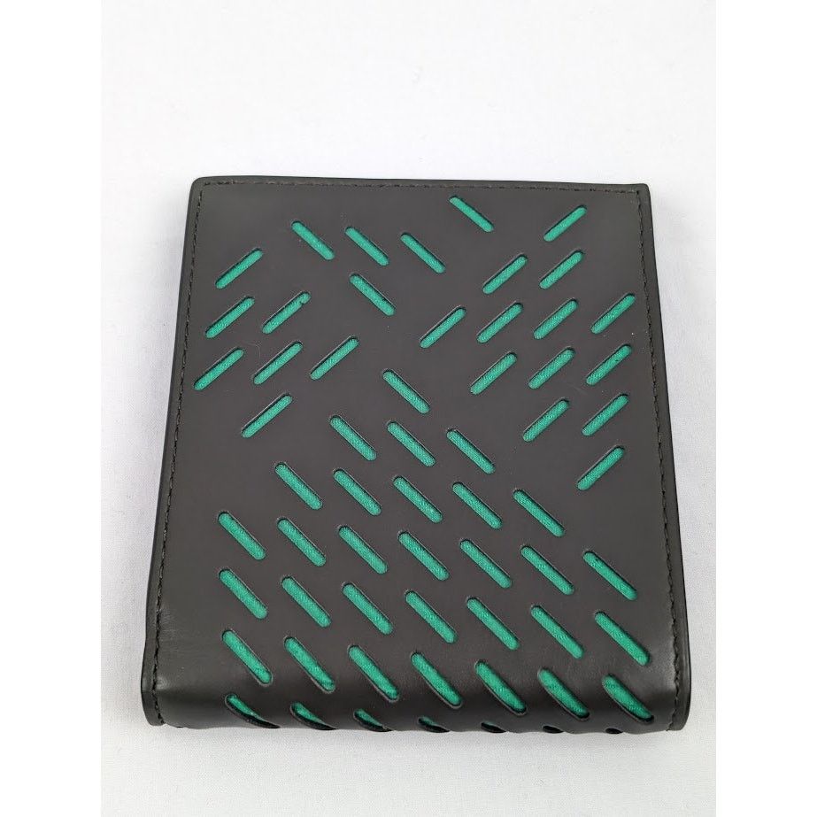 Bottega Veneta o1rshd1 Size: OS / Perforated Paper Calf Wallet in Kaki Size ONE SIZE - 2 Thumbnail