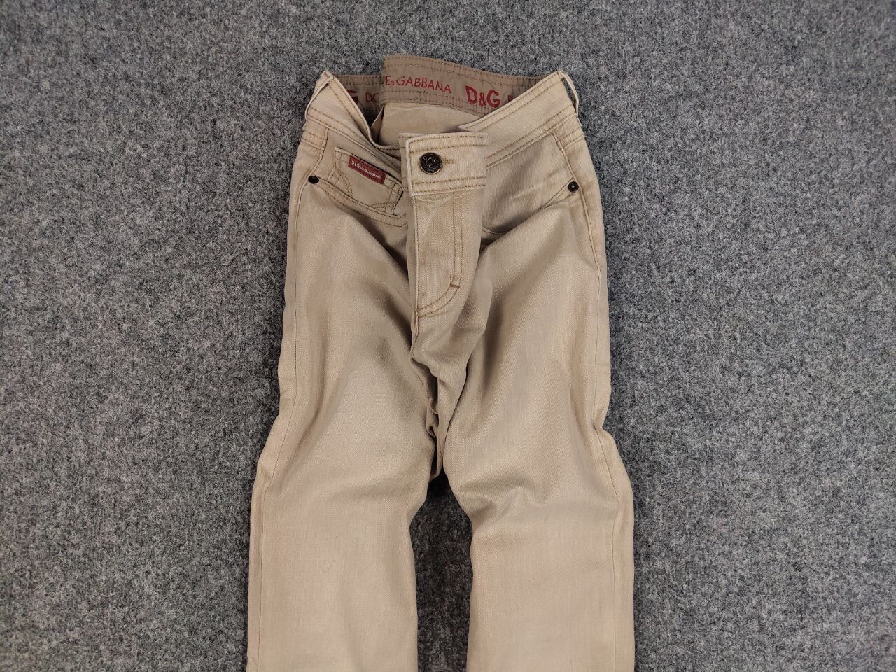 Dolce & Gabbana Vintage 90's Dolce & Gabbana amazing Beige denim tight Jeans Size 30" / US 8 / IT 44 - 6 Thumbnail
