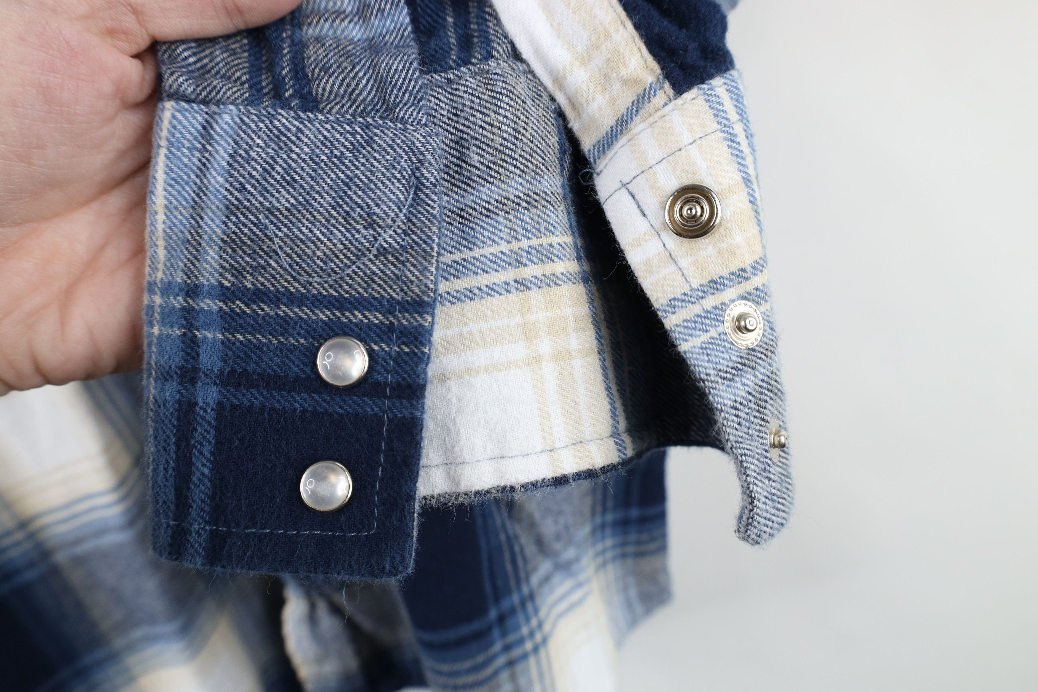 Vintage Vintage 90s Streetwear Rodeo Flannel Button Shirt Plaid Size US L / EU 52-54 / 3 - 4 Thumbnail