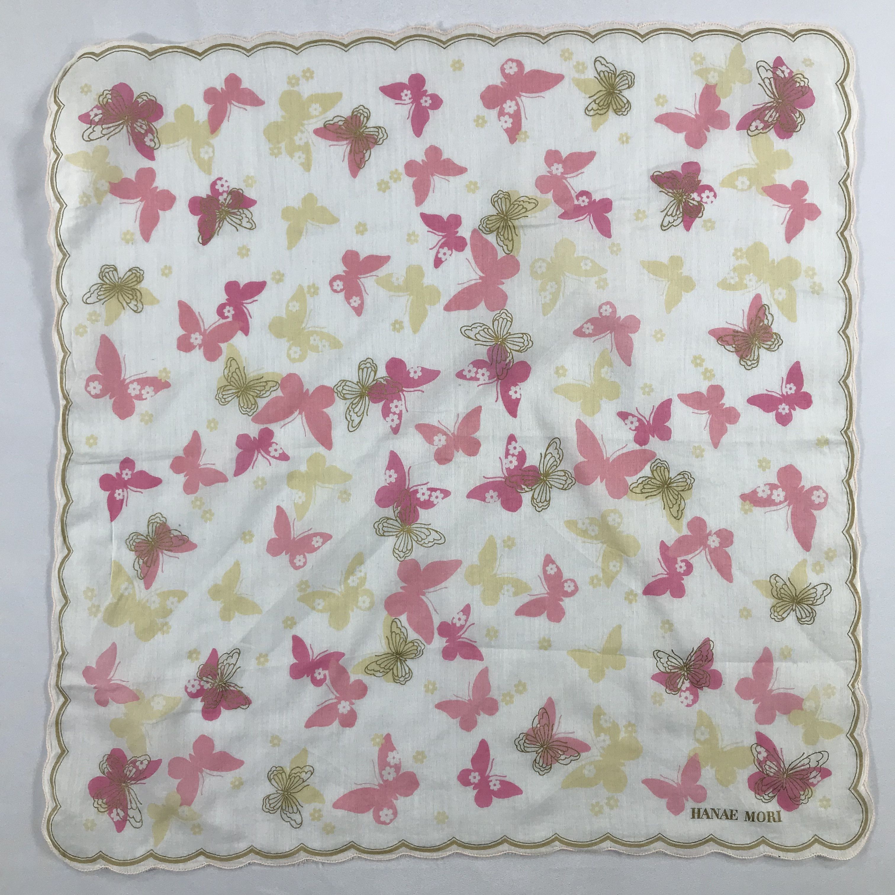 Hanae Mori × Vintage Hanae Mori Bandana / Handkerchief / Neckerchief - S2258 Size ONE SIZE - 1 Thumbnail
