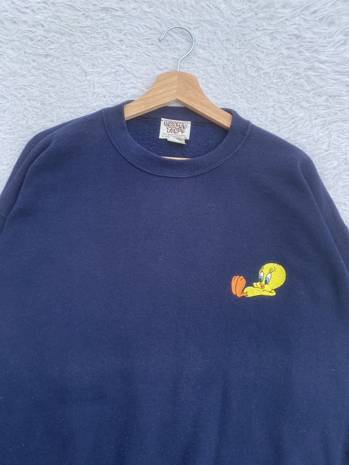 Warner Bros Rare Vintage 1994 Looney Tunes Warner Bros Sweater Size US L / EU 52-54 / 3 - 1 Thumbnail