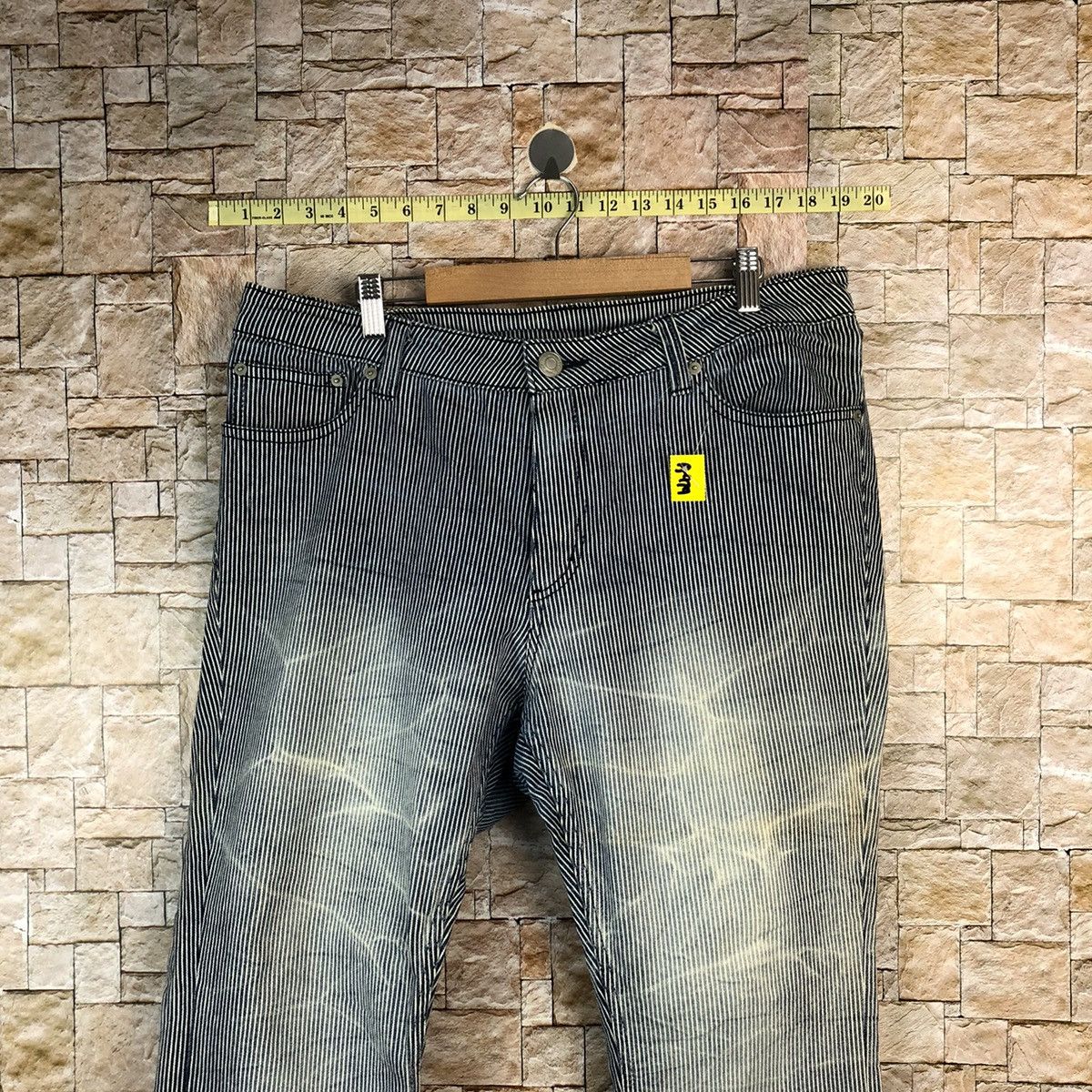 Japanese Brand × Vintage Japanese Brand Blue Stripe Casual Pants #A974 Size US 34 / EU 50 - 2 Thumbnail