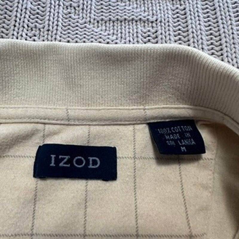 Izod Izod light yellow window pane plaid polo size M Size US M / EU 48-50 / 2 - 4 Thumbnail