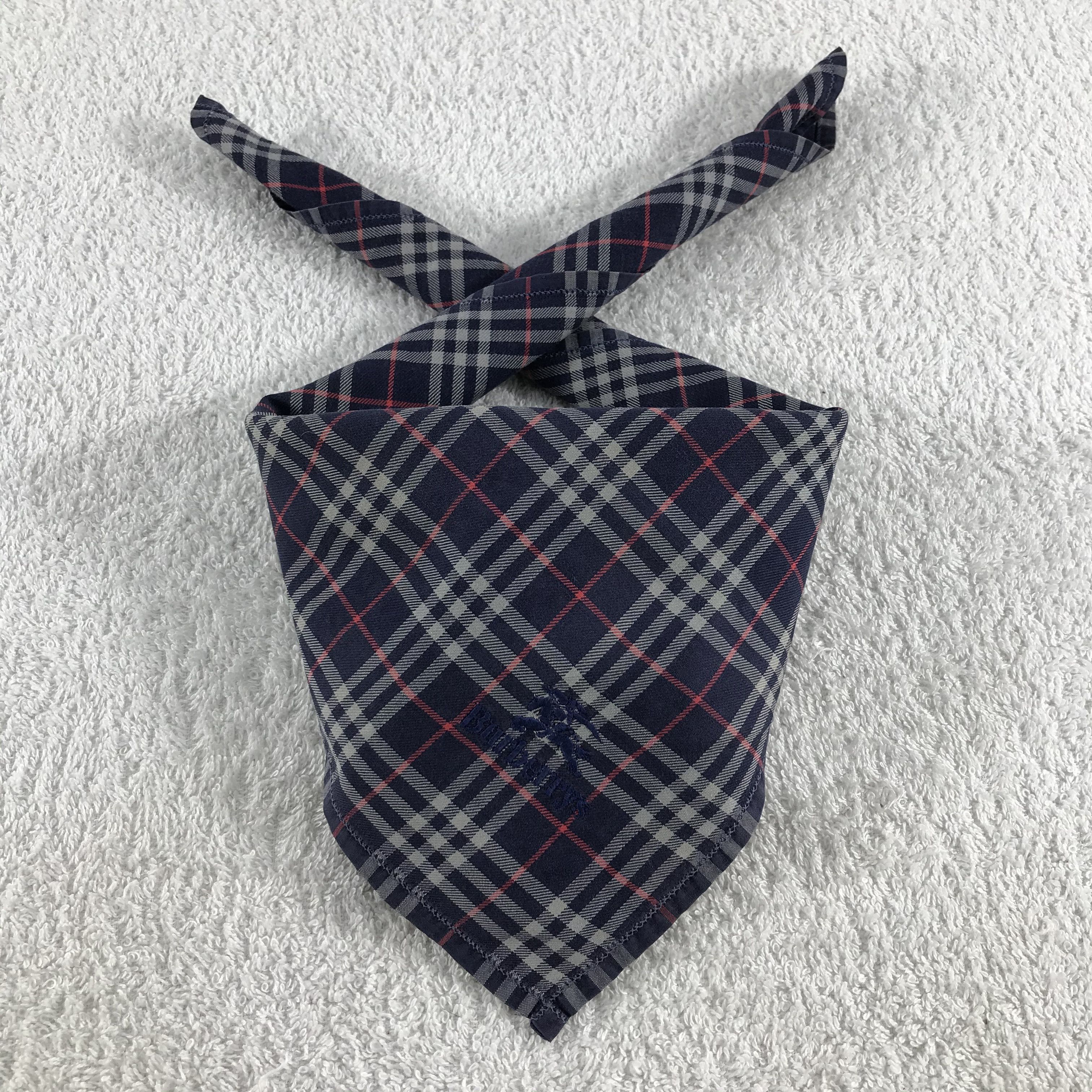 Burberry × Vintage Burberry Bandana / Handkerchief / Neckerchief - S352 Size ONE SIZE - 3 Thumbnail