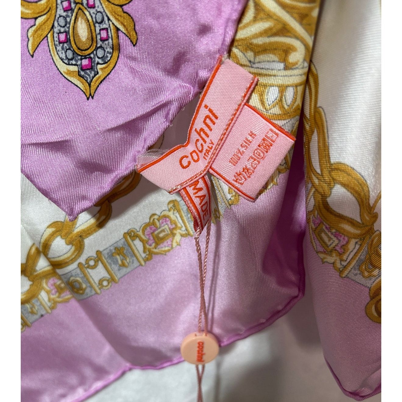 Other COCHNI ITALY 100% Silk Square Scarf Bandana Hijab | NWT Size ONE SIZE - 4 Thumbnail
