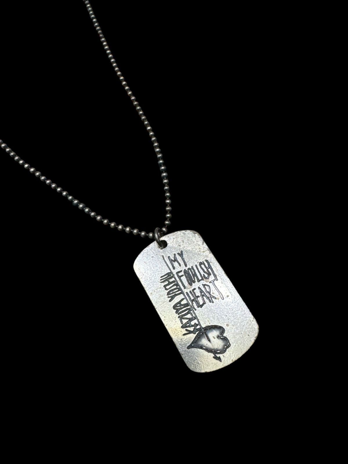 KAZUYA YOSHI MY FOOLISH HEART DOG TAG JAPAN NECKLACE