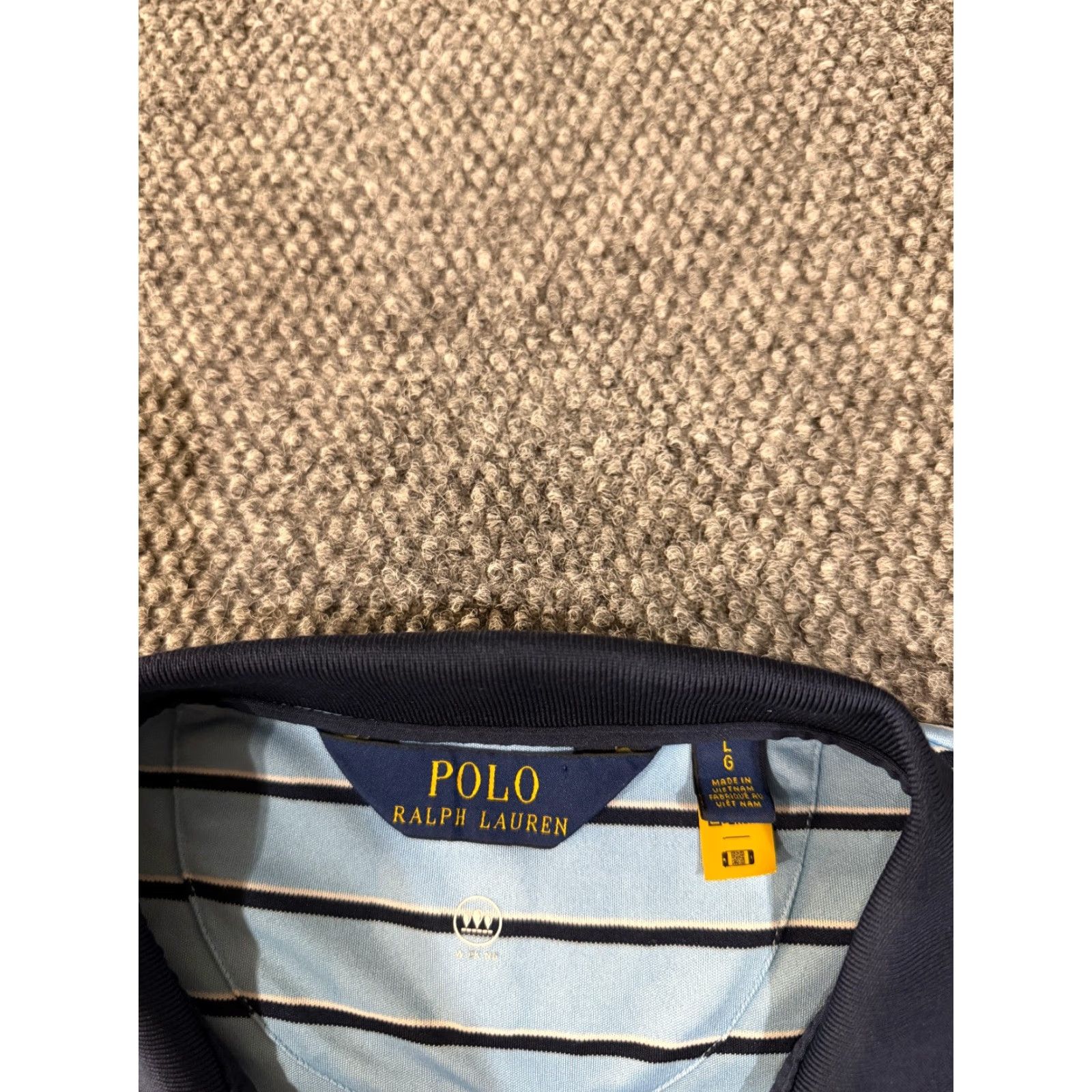 Polo Ralph Lauren Polo Ralph Lauren Polo Shirt Mens L Blue Striped Golf Casual Short Sleeve Embroidered Logo Shirt Size US L / EU 52-54 / 3 - 5 Thumbnail