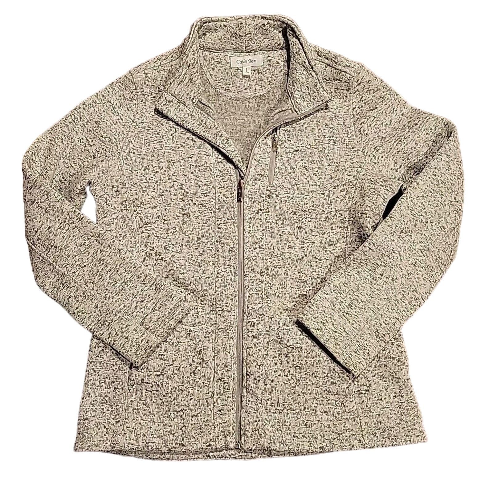 Calvin Klein Calvin Klein Women Gray Zip Long Sleeve Sweater Size M Reg Size M / US 6-8 / IT 42-44 - 1 Thumbnail