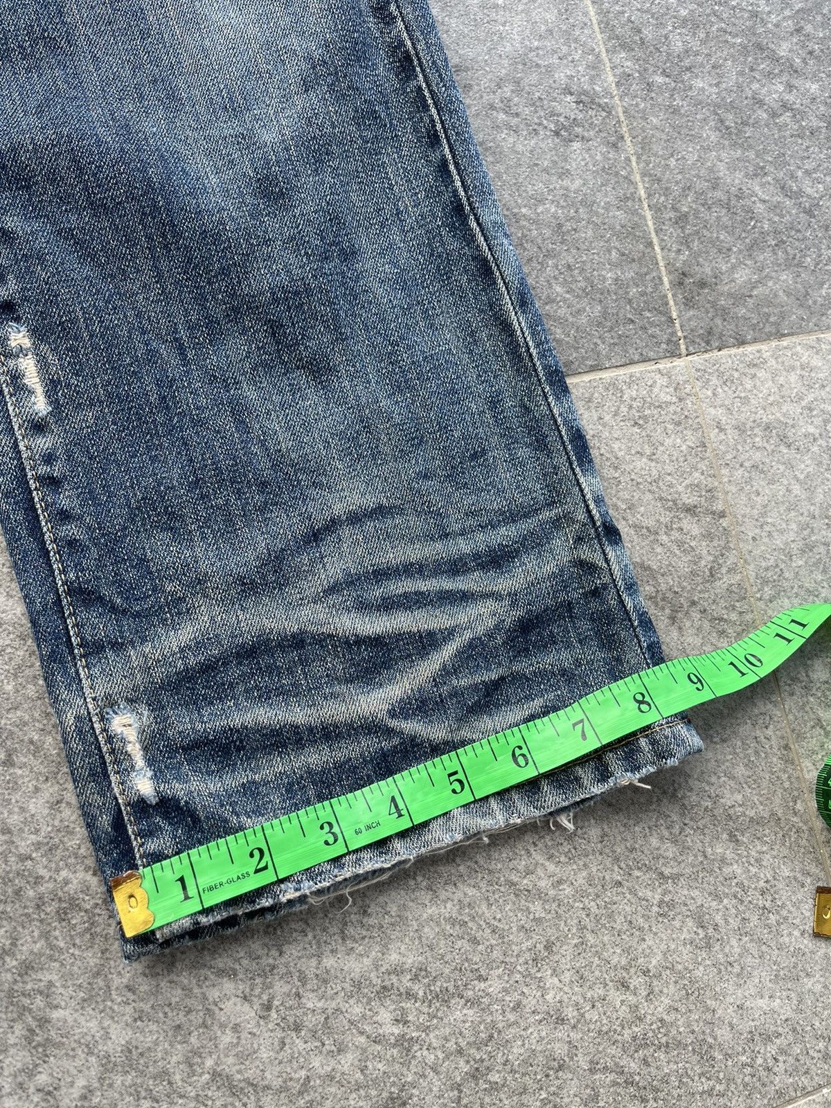Japanese Brand Vintage Cate Mer selvedge Distressed Denim Pants Size US 33 - 23 Thumbnail