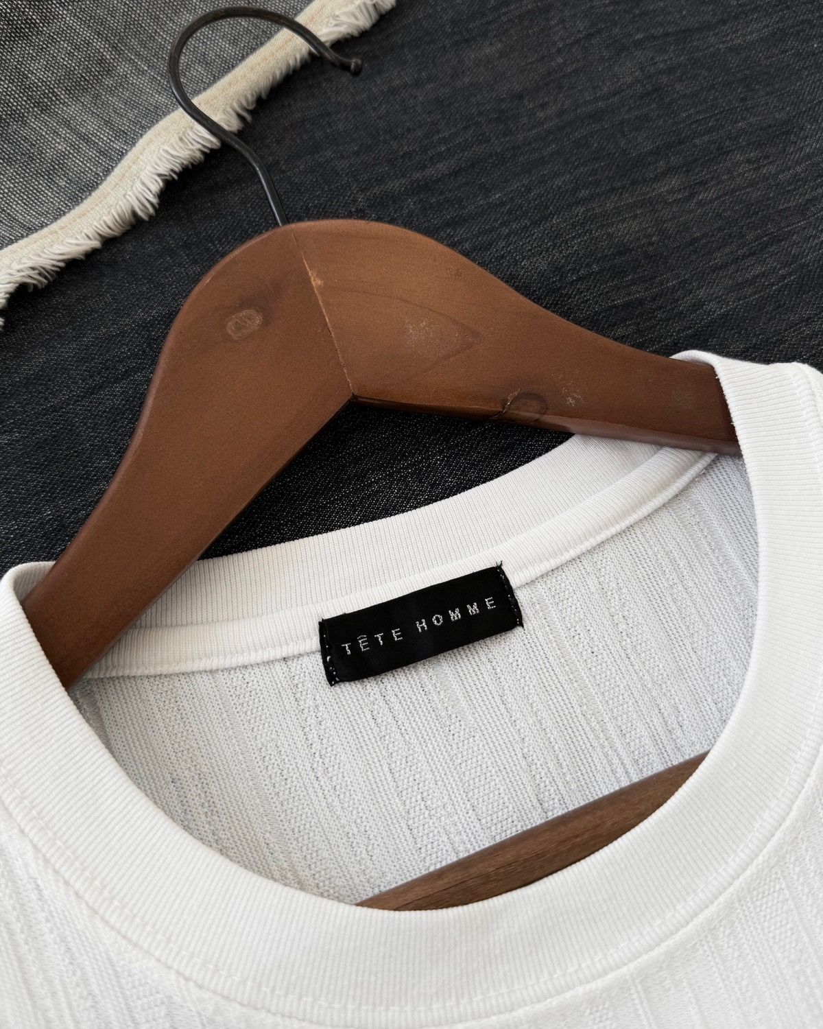 Tete Homme TÊTE HOMME WHITE SLEEVE T-SHIRT Size US M / EU 48-50 / 2 - 7 Thumbnail
