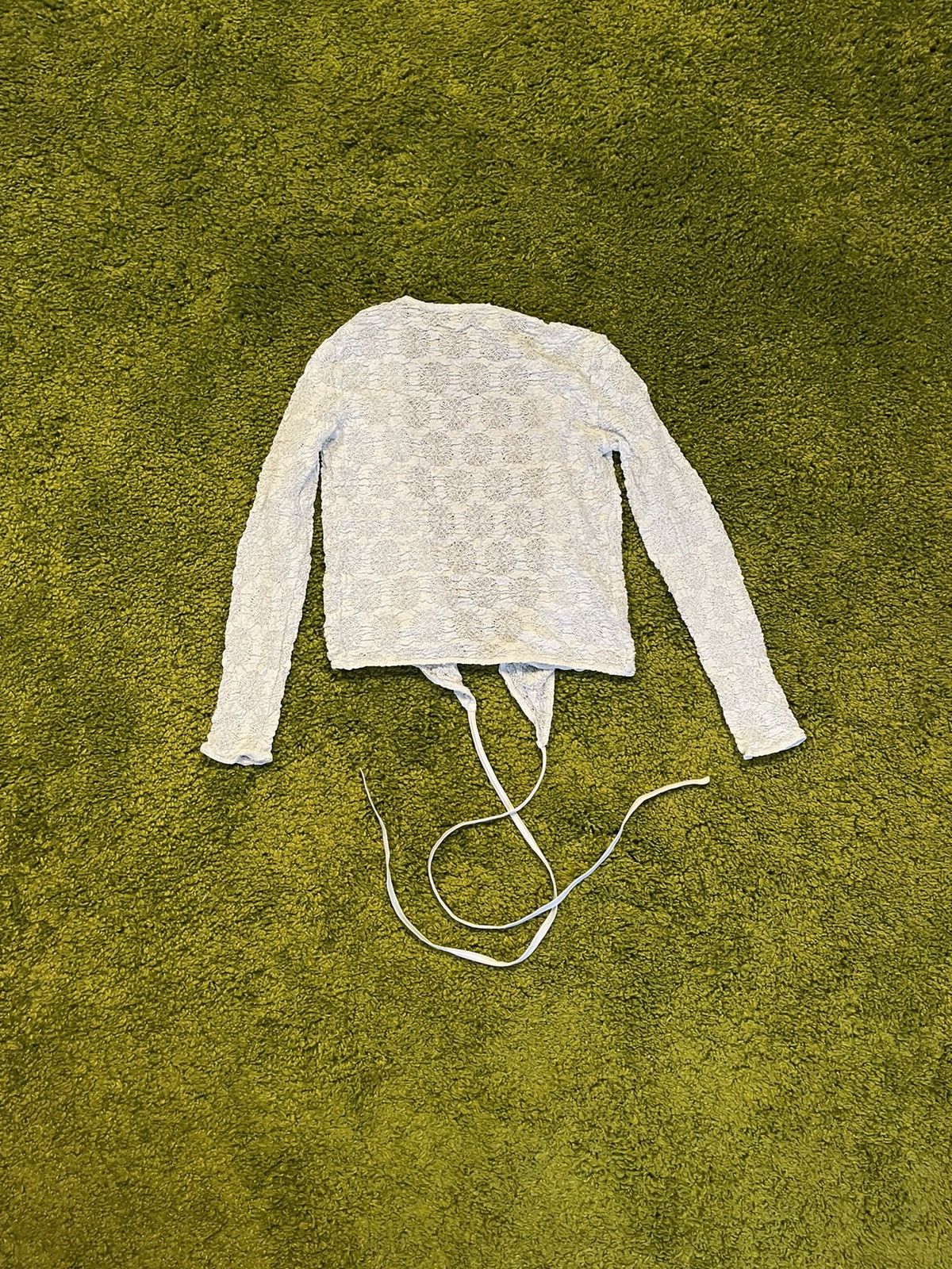 Designer × Wolford Wolford avant garde mesh lace up cardigan Size S / US 4 / IT 40 - 2 Thumbnail