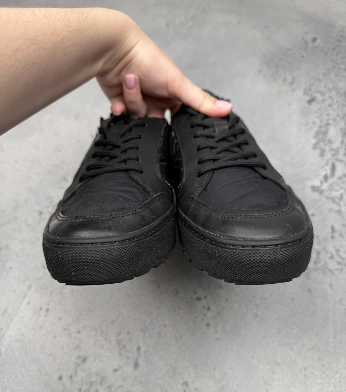 Dirk Bikkembergs Vintage Bikkembergs Black Sneakers Bold Logo Rare Design Size US 8 / EU 41 - 5 Thumbnail