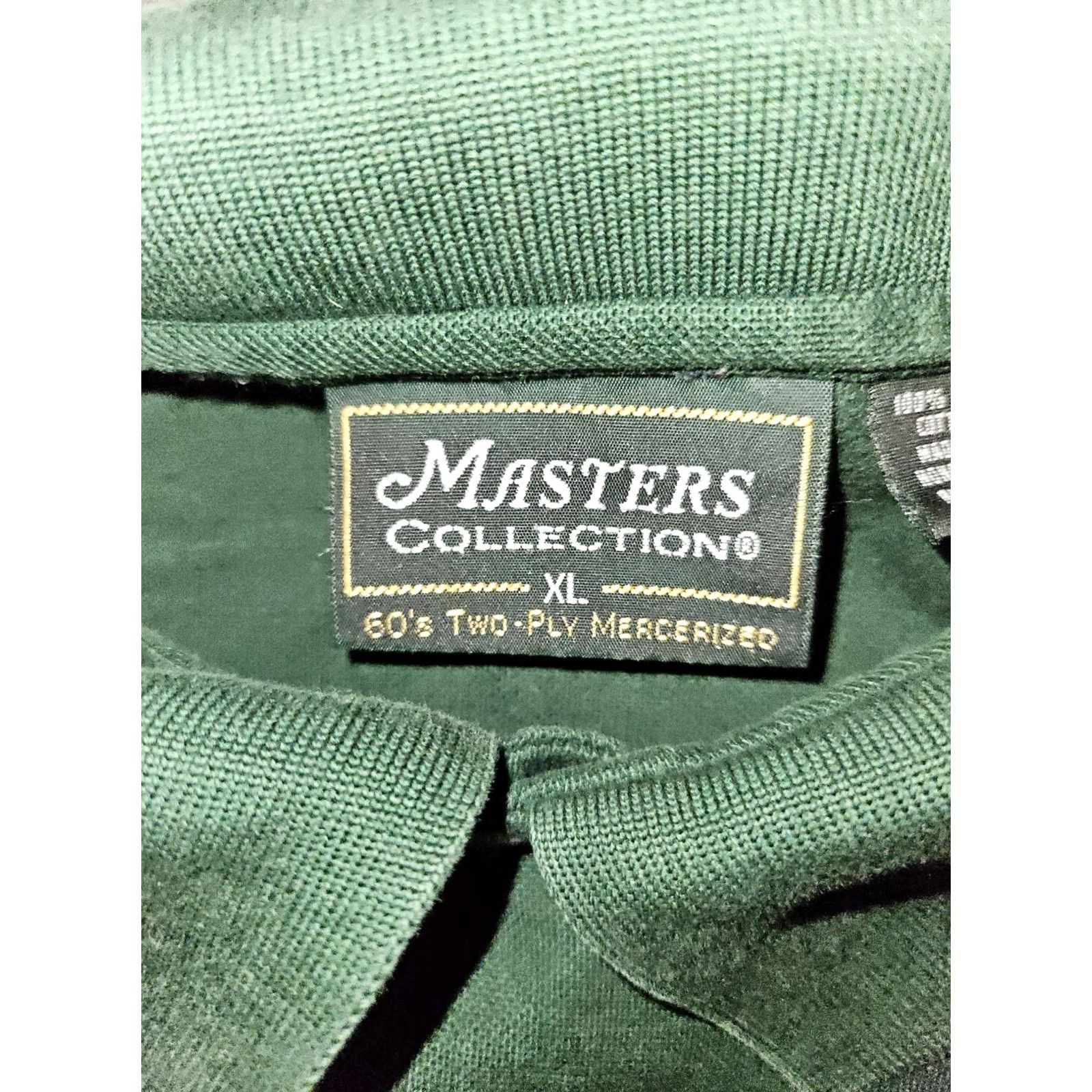 Vintage VINTAGE Master Polo Shirt Men XL Green Cotton 60s Two-Ply Short Sleeve Solid Classic Sports Dad Size US XL / EU 56 / 4 - 2 Thumbnail