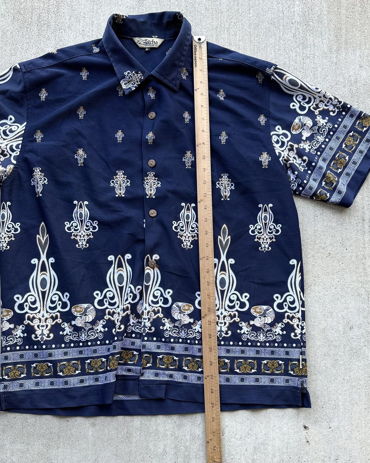 Gotcha × Vintage Vintage Gotcha Camp Shirt 90s Tribal All Over Print Size US M / EU 48-50 / 2 - 7 Thumbnail