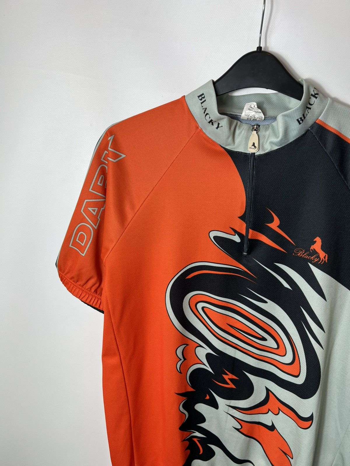 Vintage Vintage 90s Blacky Switzerland Dark Zone Velo Cycle Jersey Size US XXL / EU 58 / 5 - 5 Thumbnail
