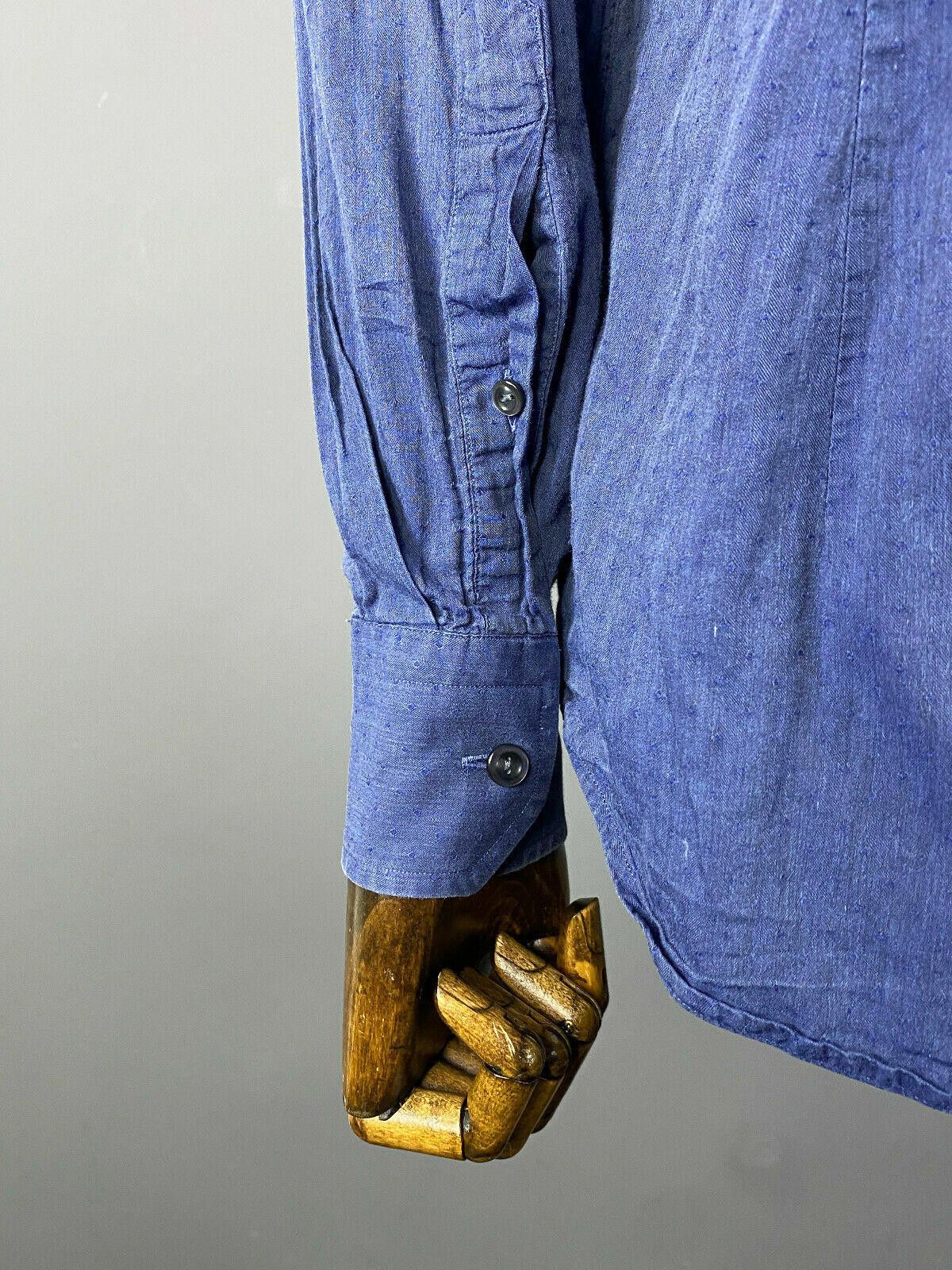 Eton Men ETON Slim Fit Blue Long Sleeve Button Up Shirt Size 41 Size US M / EU 48-50 / 2 - 8 Thumbnail