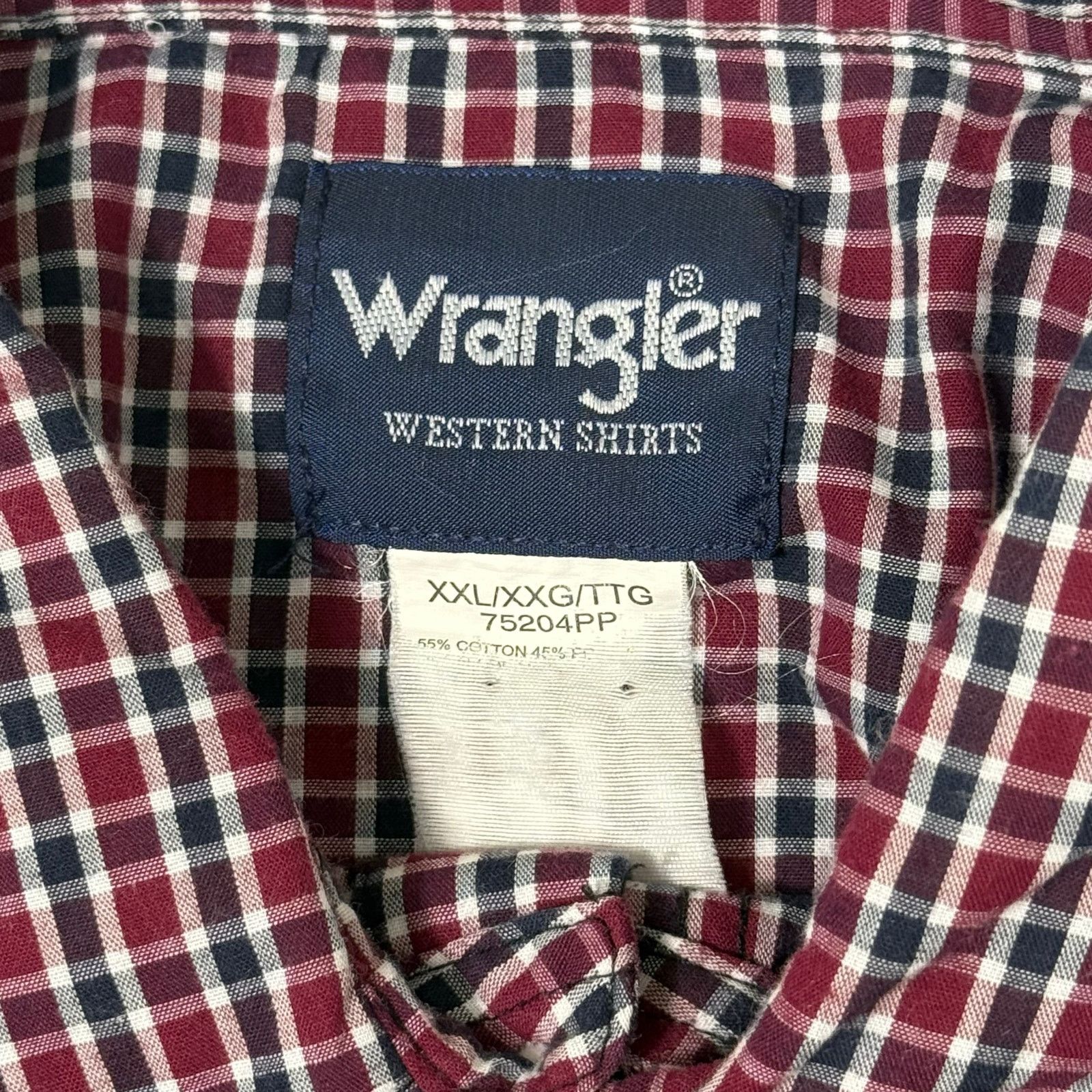 Wrangler Vintage Wrangler Western Pearl Snap Shirt Plaid Red XXL Size US XXL / EU 58 / 5 - 4 Thumbnail