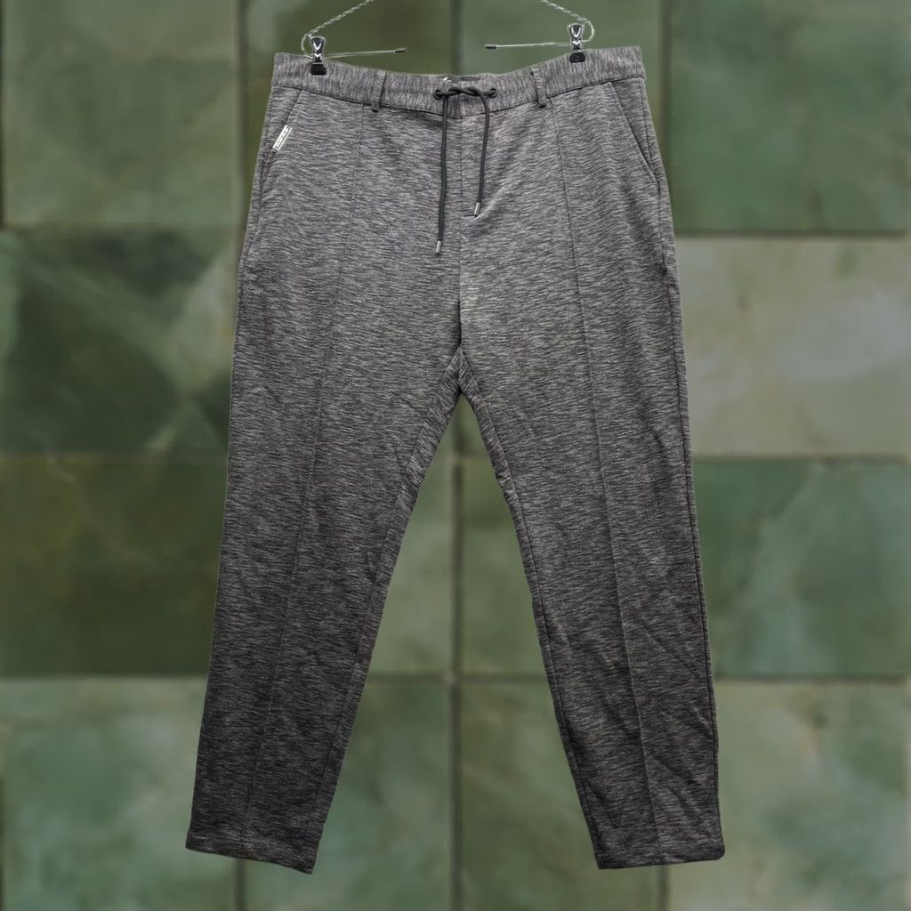 Vintage Mauvais Pants Mens 40x30 Heather Gray Tapered Drawstring Trousers Resort Woven Size US 40 / EU 56 - 1 Thumbnail