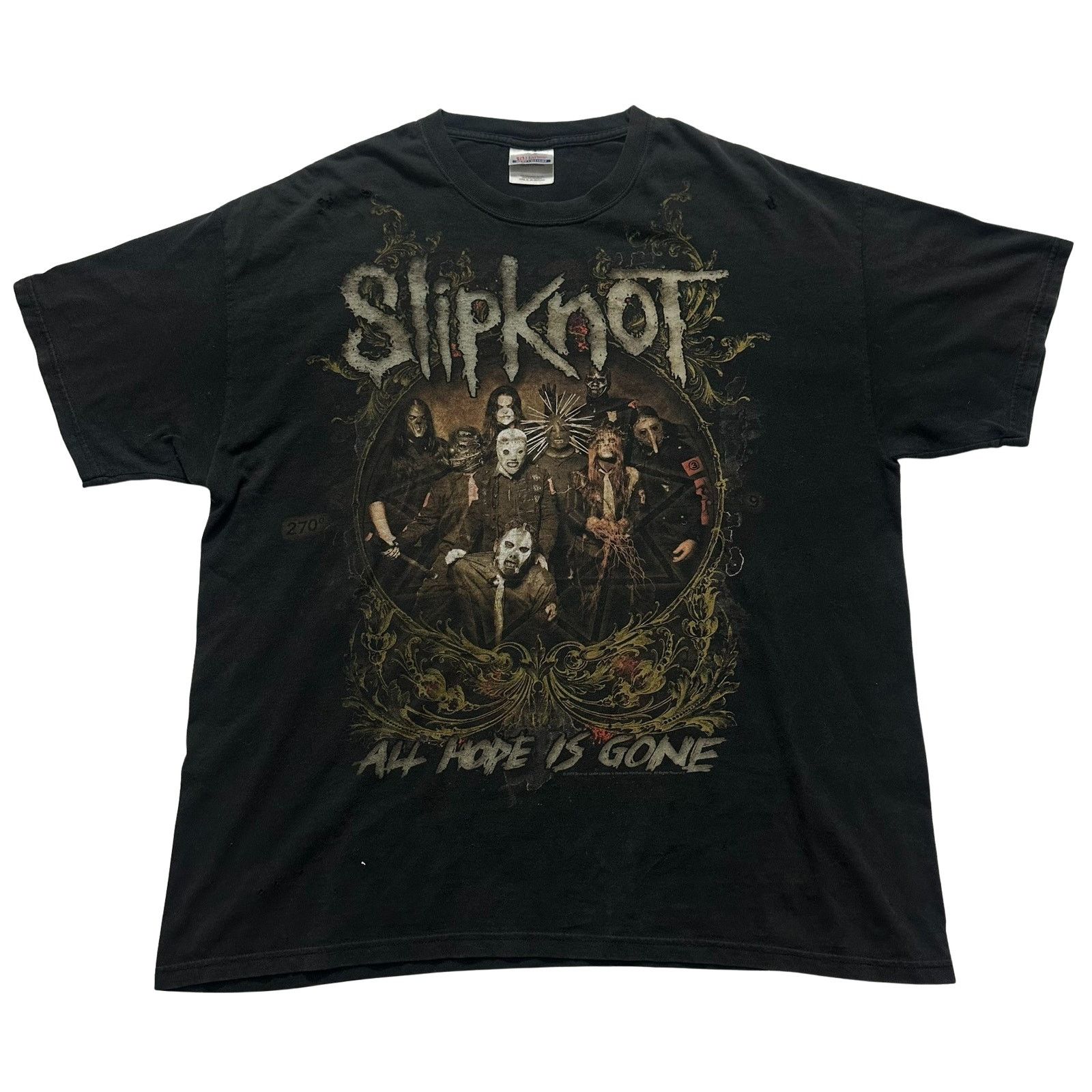 Hanes Vtg 2008 Slipknot All Hope Is Gone Tour T-Shirt Hanes XL Size US XL / EU 56 / 4 - 1 Thumbnail