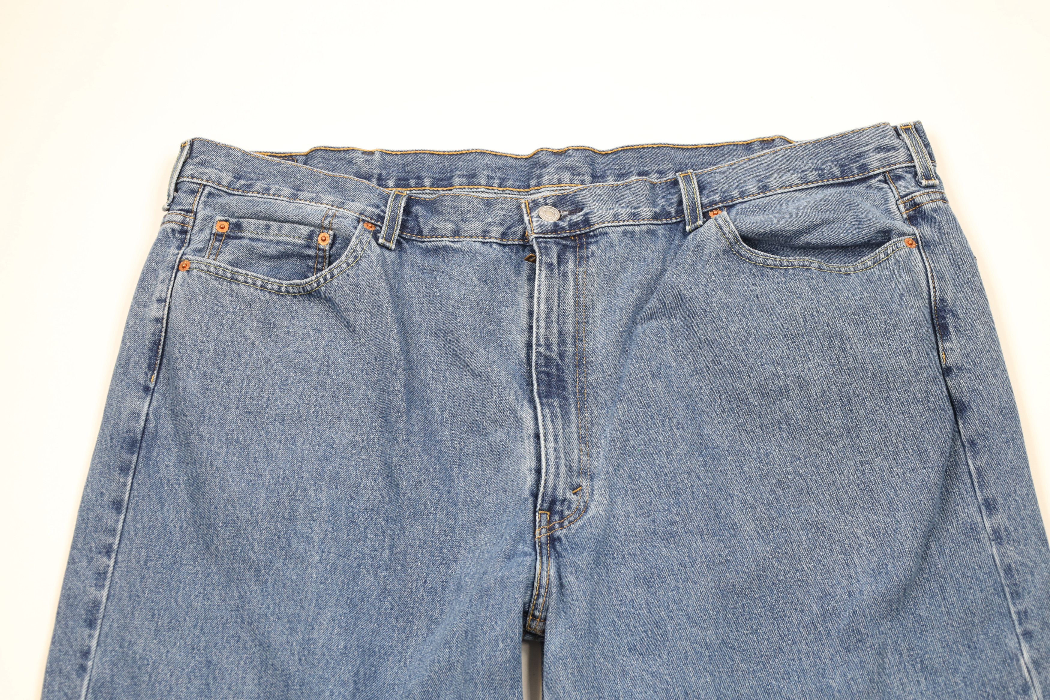 Levi's Vintage Y2K Levis 550 Relaxed Fit Denim Jeans Blue Cotton Size US 44 / EU 60 - 2 Thumbnail