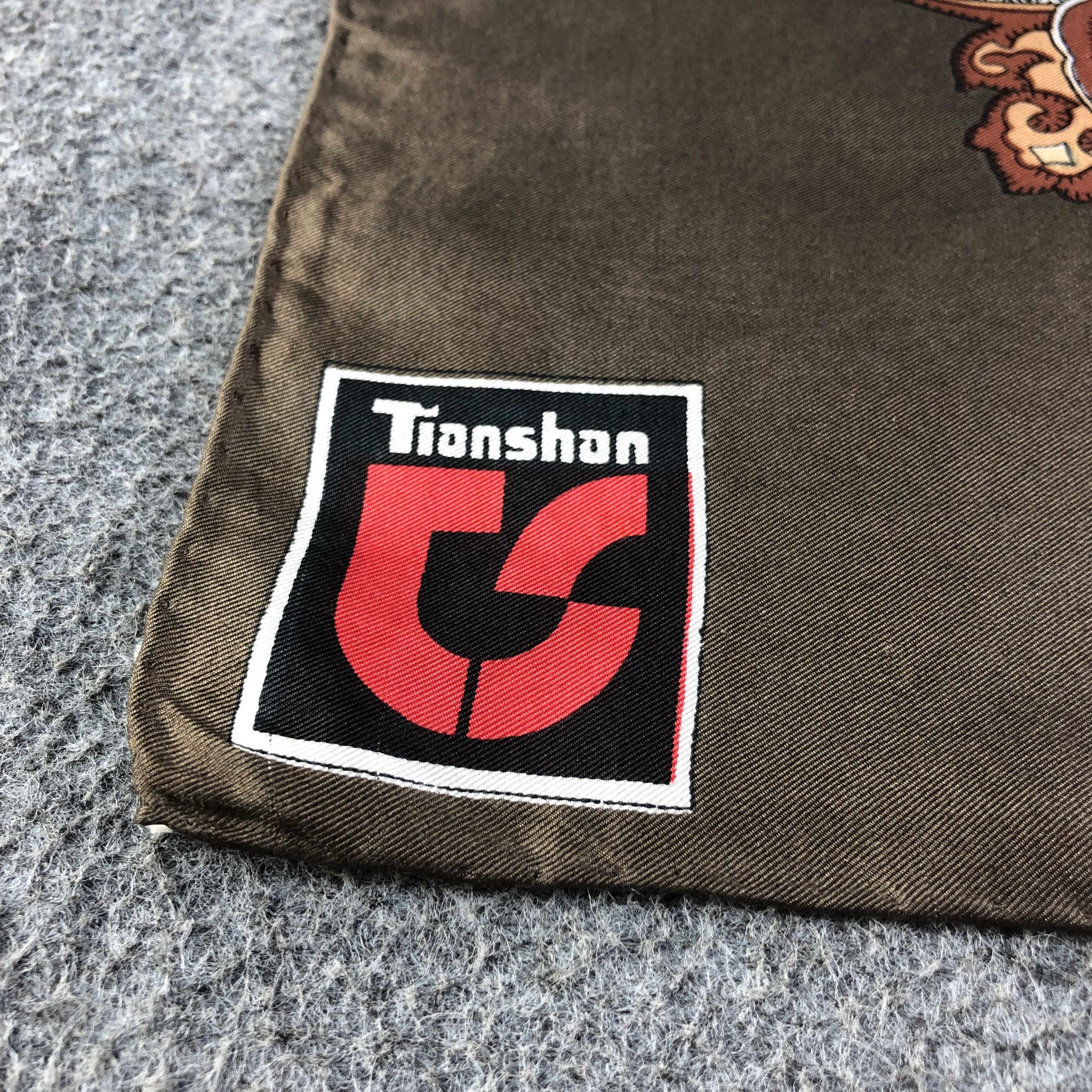 Vintage Vintage Tianshan Luxury Design Silk Scarf M734 Size ONE SIZE - 3 Thumbnail