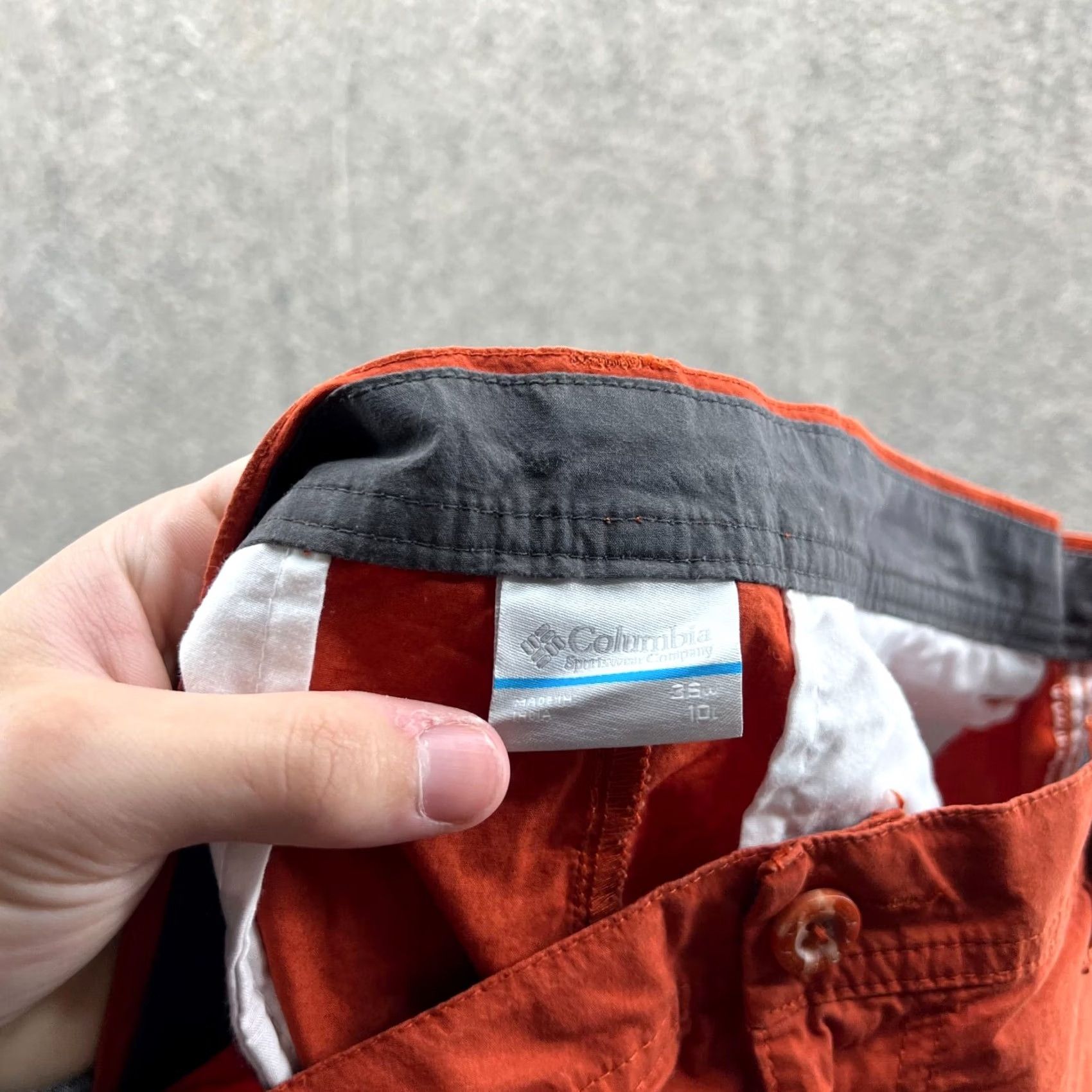 Vintage VINTAGE Columbia Shorts Mens 36 Chino Flat Front Button Orange Outdoor Casual Travel Summer Mens Size US 36 / EU 52 - 5 Thumbnail