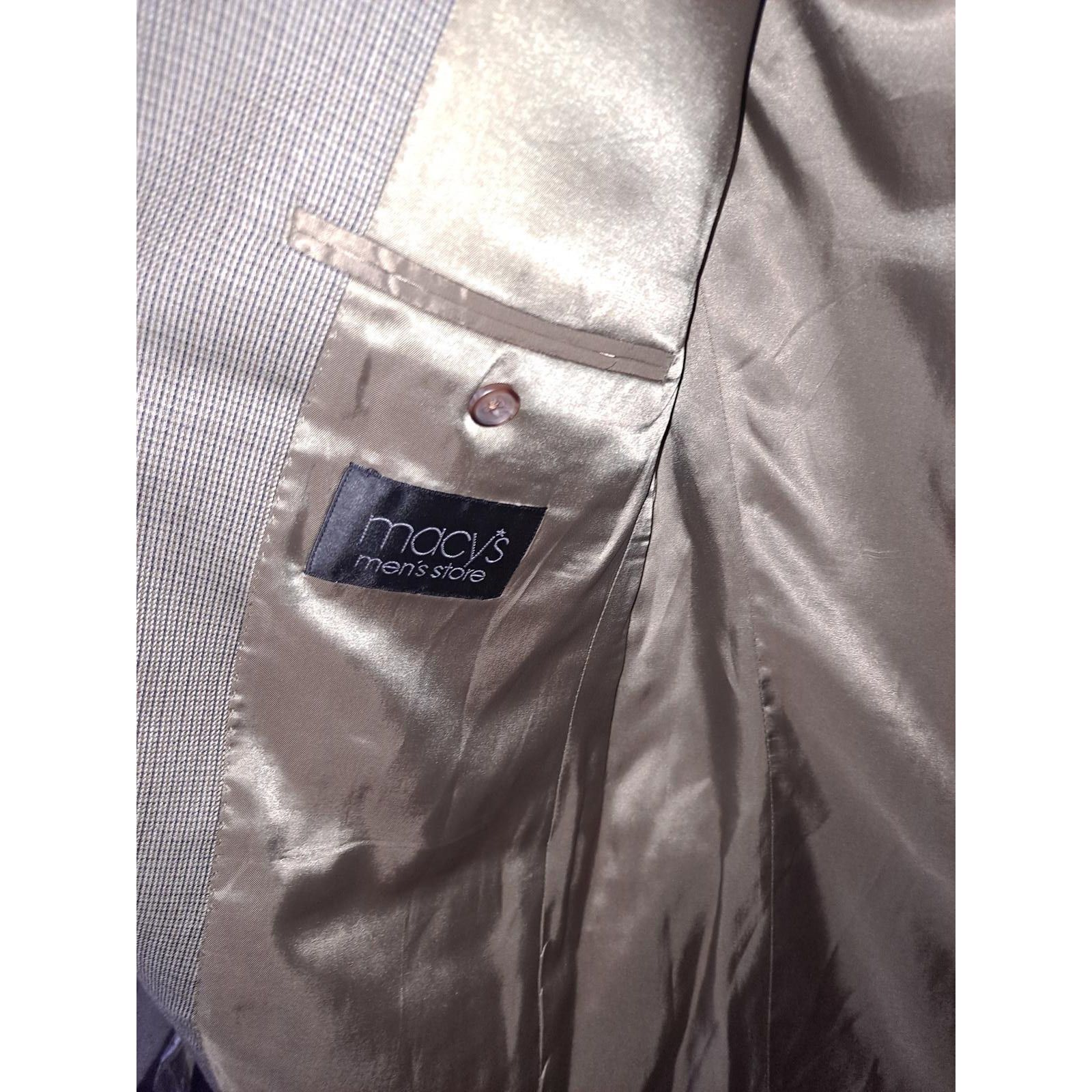 Lauren Ralph Lauren Lauren Ralph Lauren Tan Silk/Wool Tan Plaid Blazer Size 40R Size 40R - 3 Thumbnail