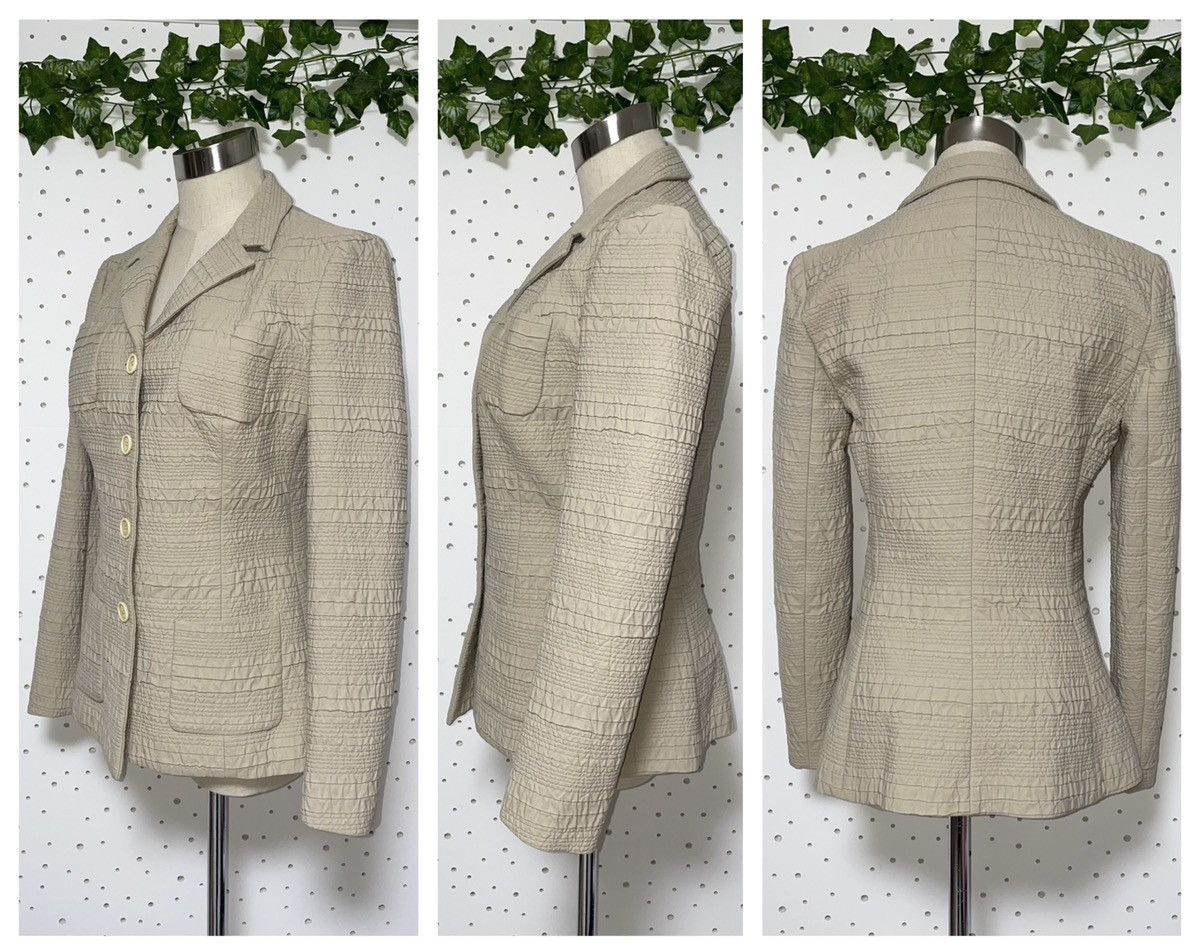 Prada Prada 3D Art Design 4B Tailored Jacket 42 Beige PRADA Size M / US 6-8 / IT 42-44 - 5 Thumbnail