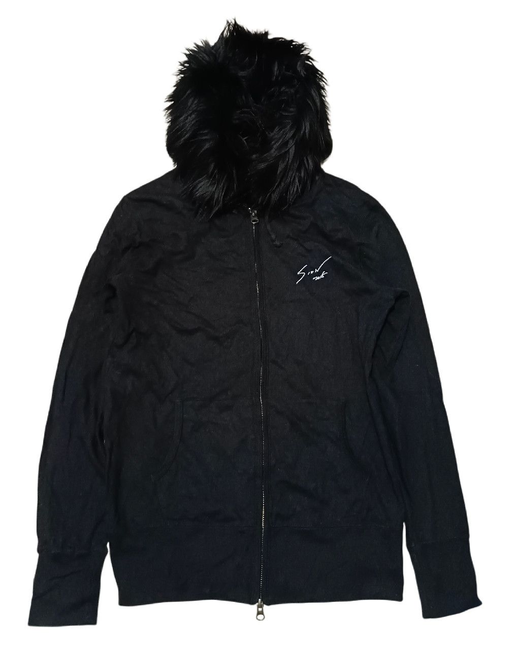 Hysteric Glamour × If Six Was Nine × Le Grande Bleu (L.G.B.) Cross Sion 30th Aniversary 2 Zip Fur Distressed Hoodie Size US L / EU 52-54 / 3 - 2 Thumbnail