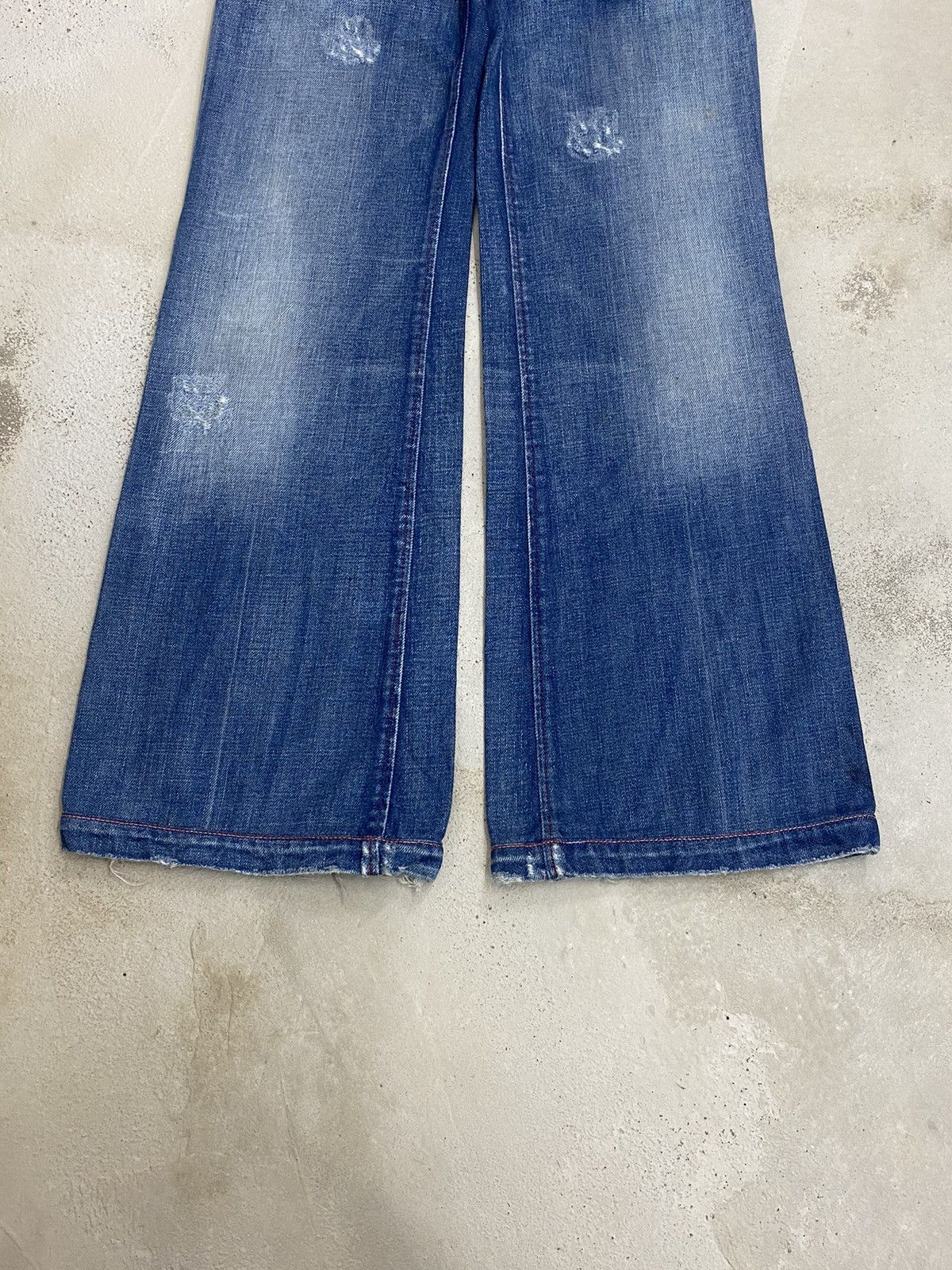 Diesel × JNCO Diesel Italy Designer Style Baggy Loose Fit Low Rise Size US 27 - 3 Thumbnail