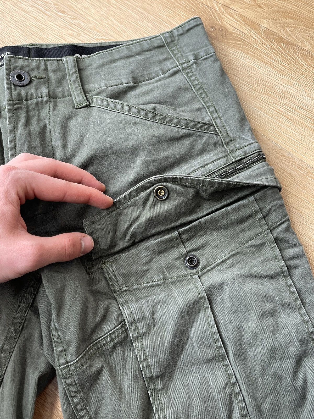G-Star G-Star Raw ROVIC ZIP 3D Cargo Pants Tapered Army Tactical Size US 29 - 15 Thumbnail