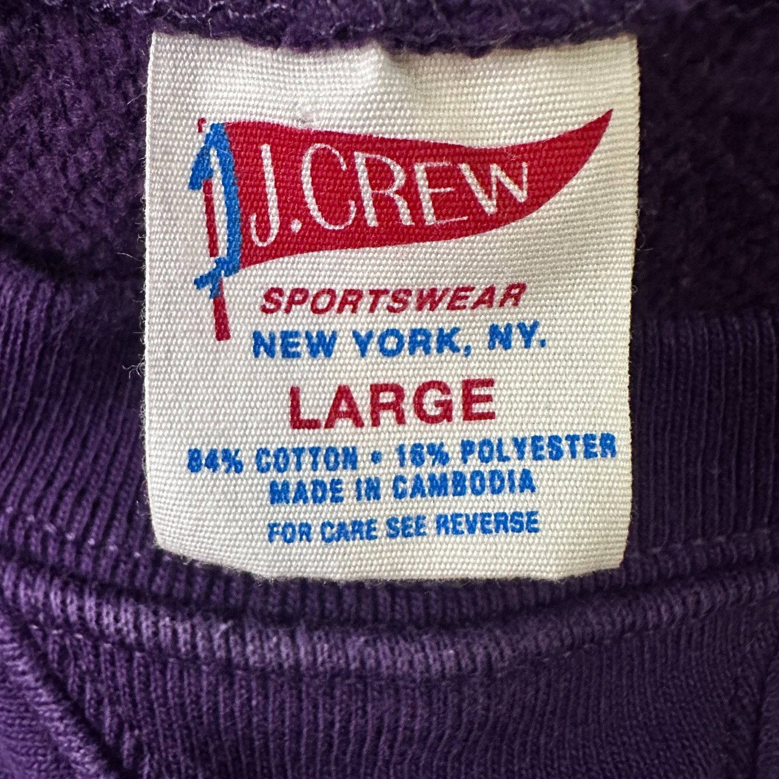 J.Crew J.Crew Sportswear Thick Crewneck Sweatshirt Men’s L Purple Size US L / EU 52-54 / 3 - 5 Thumbnail