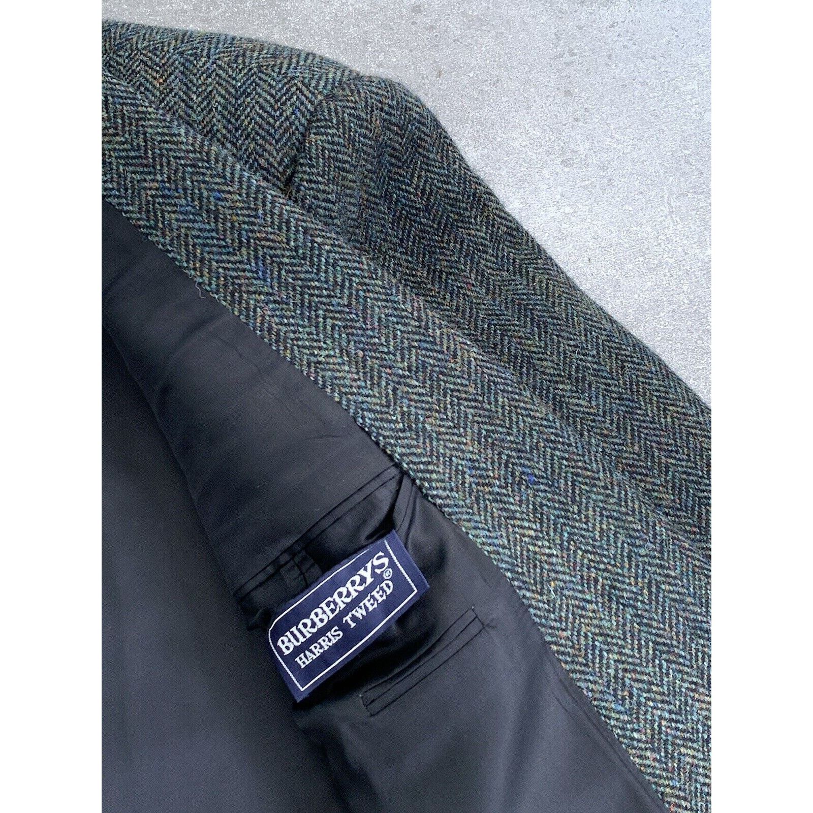 Burberry × Harris Tweed Men's BURBERRYS' HARRIS TWEED Sport Blazer Jacket Coat EU 52 Size 52R - 21 Thumbnail