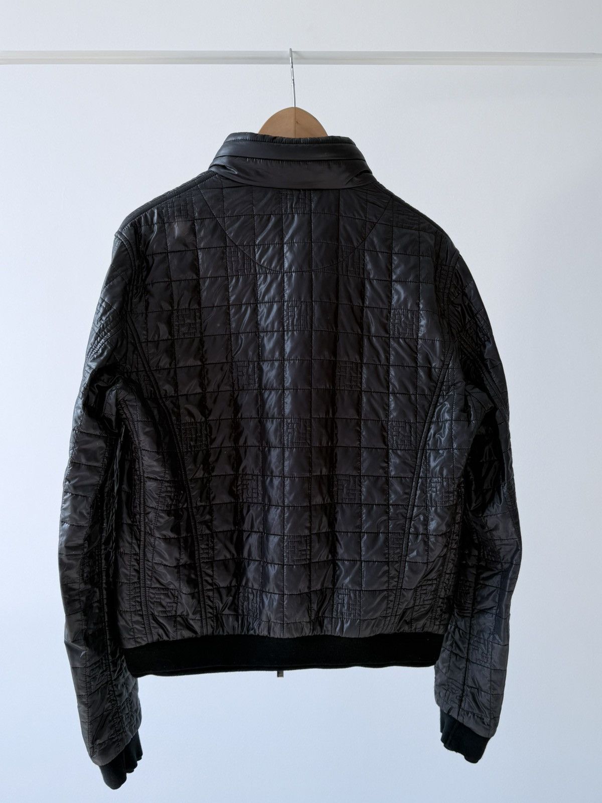 Fendi Fendi Black Quilted Monogram Logo Jacket Size US M / EU 48-50 / 2 - 7 Thumbnail