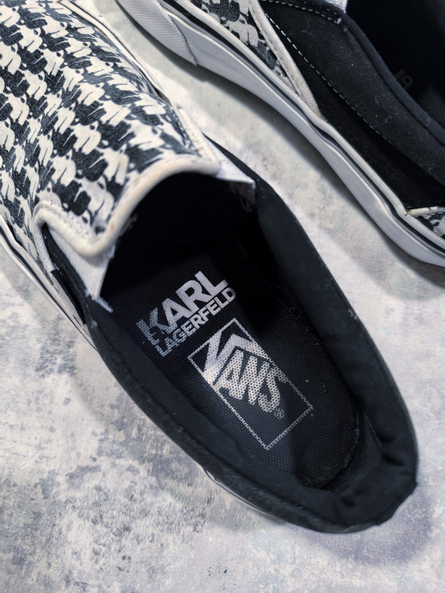 Vans checkered vans x karl lagerfeld sneakers 2017 Size US 7.5 / EU 40-41 - 5 Thumbnail