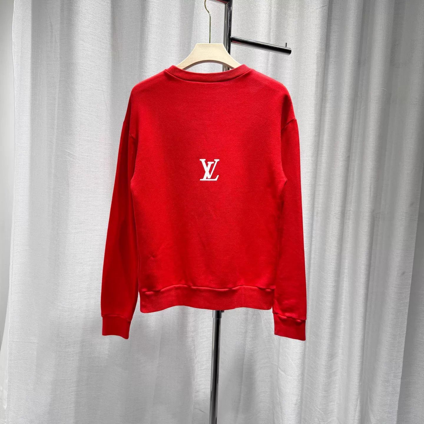Louis Vuitton LV Red Logo Print Sweatshirt XS Runway Size US XS / EU 42 / 0 - 2 Thumbnail