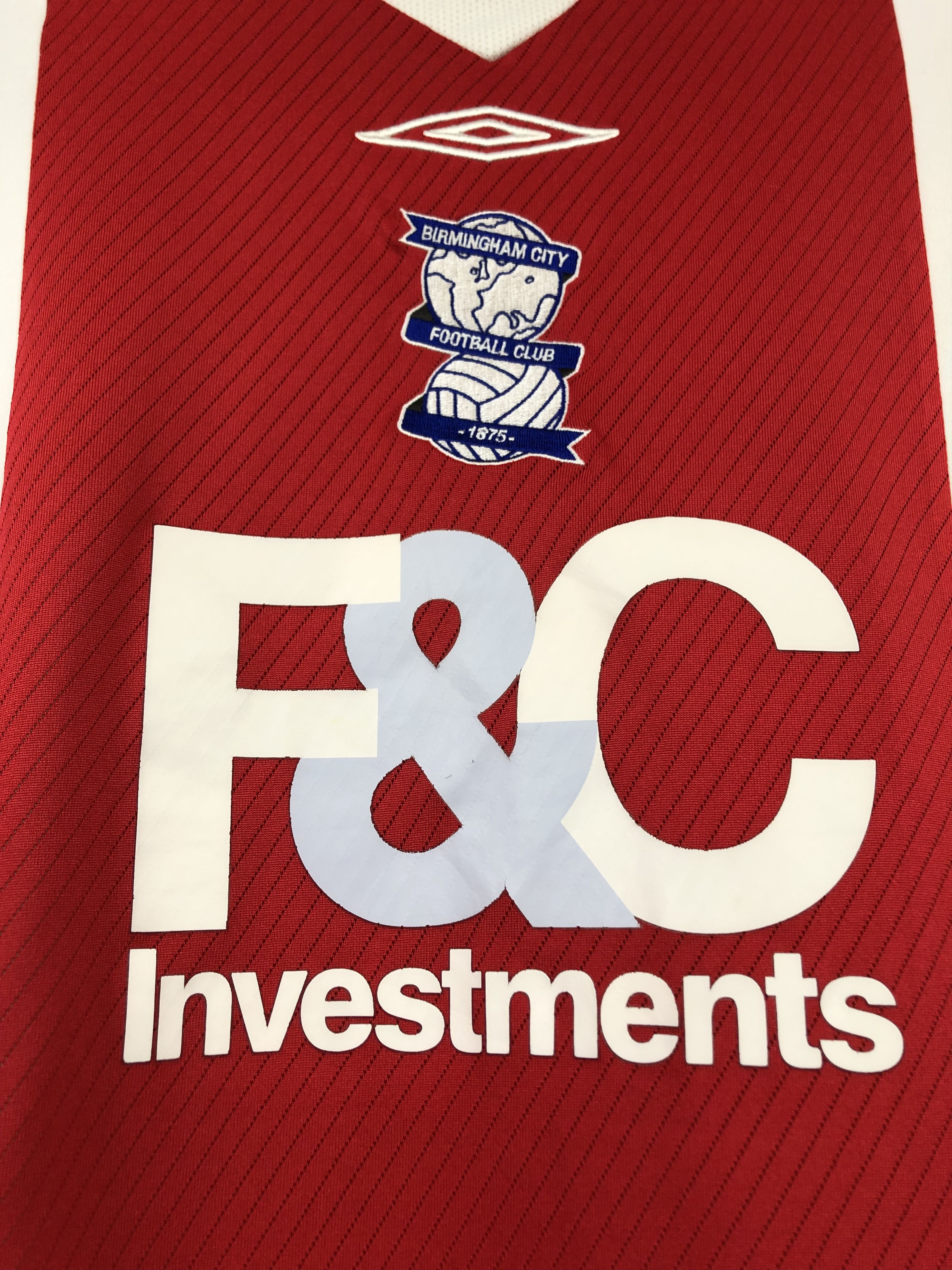 Umbro Birmingham City Away football shirt 2008 Soccer Umbro Jersey Size US XXL / EU 58 / 5 - 5 Thumbnail