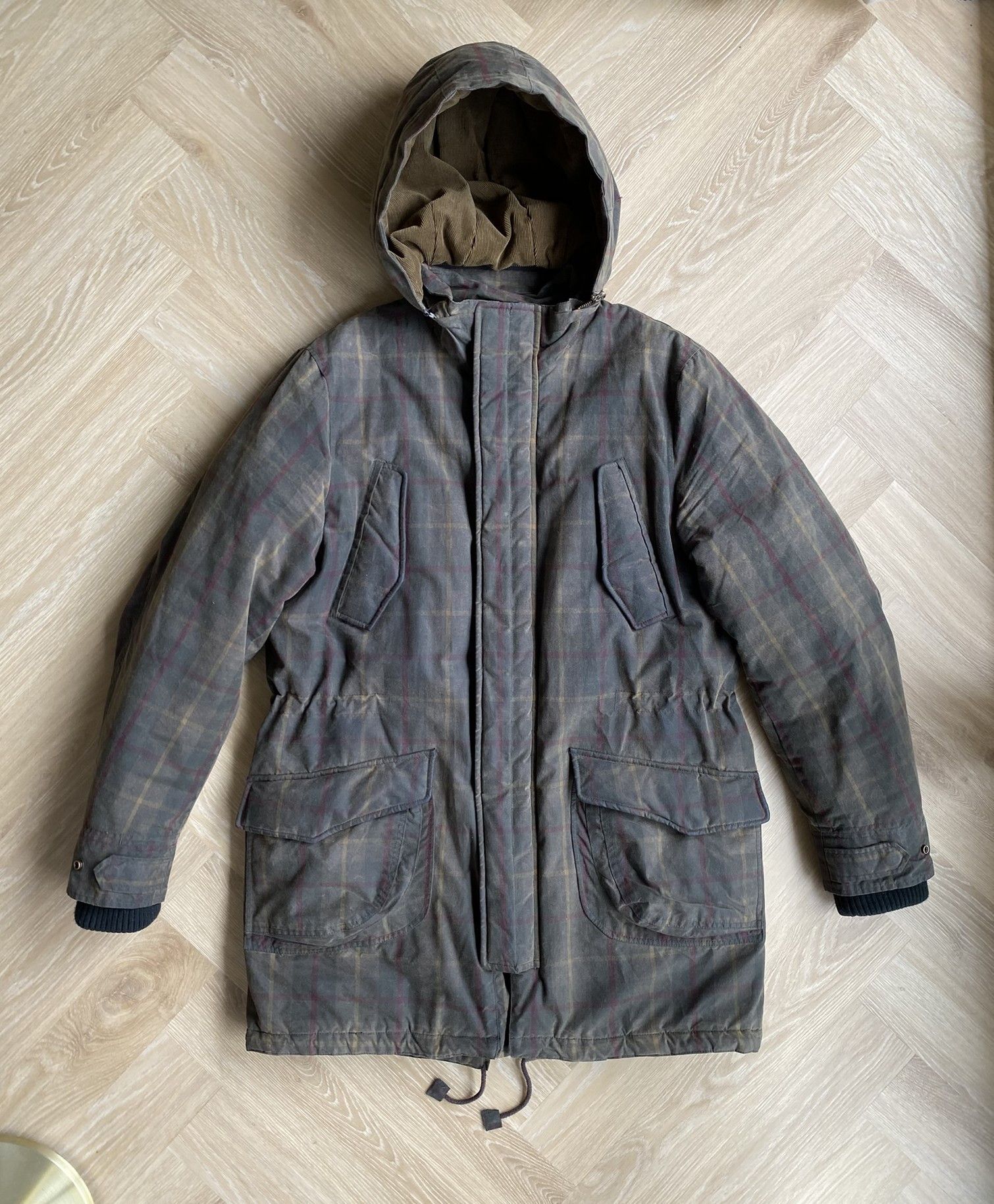 NN07 Waxed Check Coat - British Millerain Fabric Size US XL / EU 56 / 4 - 2 Thumbnail