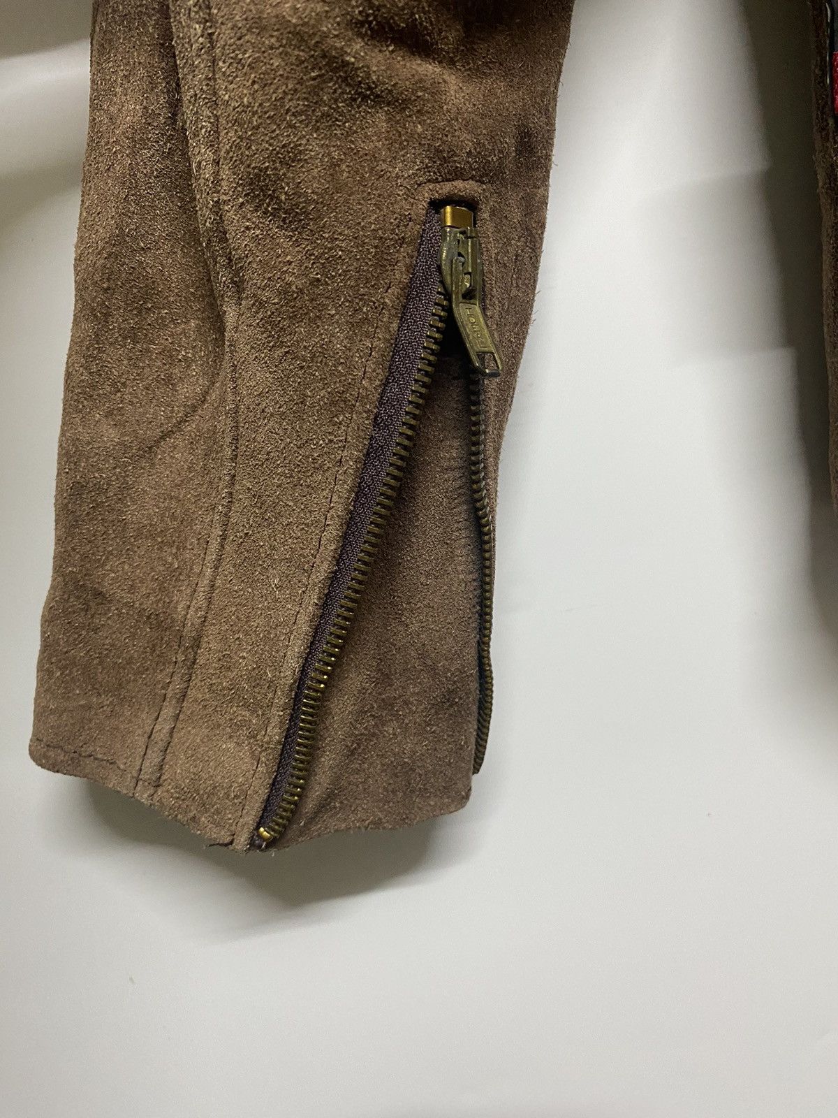 Schott Vtg Schott Leather Riders Trucker Jacket Suede Size 38 Brown Size US XL / EU 56 / 4 - 19 Thumbnail