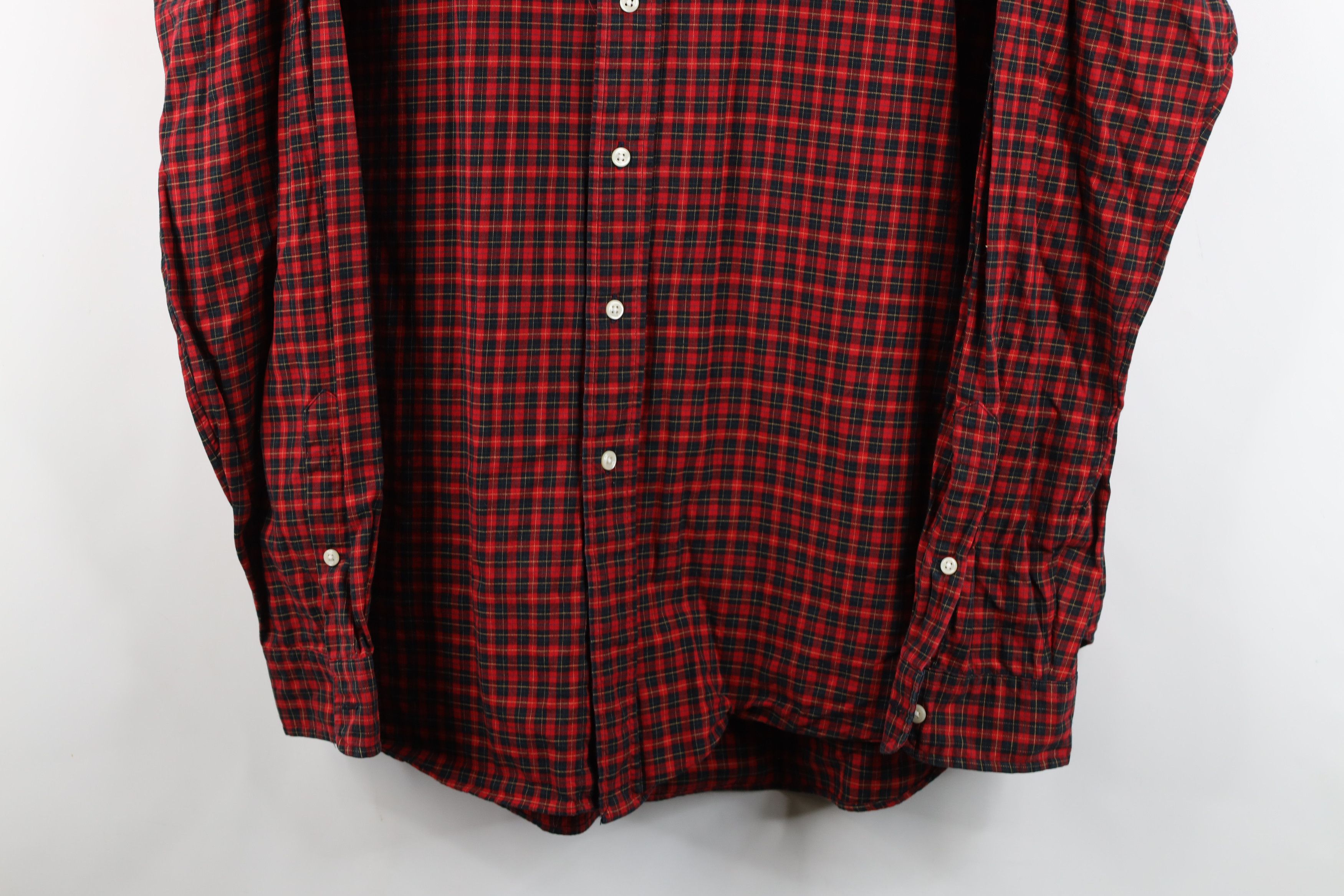 Ralph Lauren Vintage 90s Ralph Lauren Button Down Shirt Red Plaid Size US XL / EU 56 / 4 - 3 Thumbnail