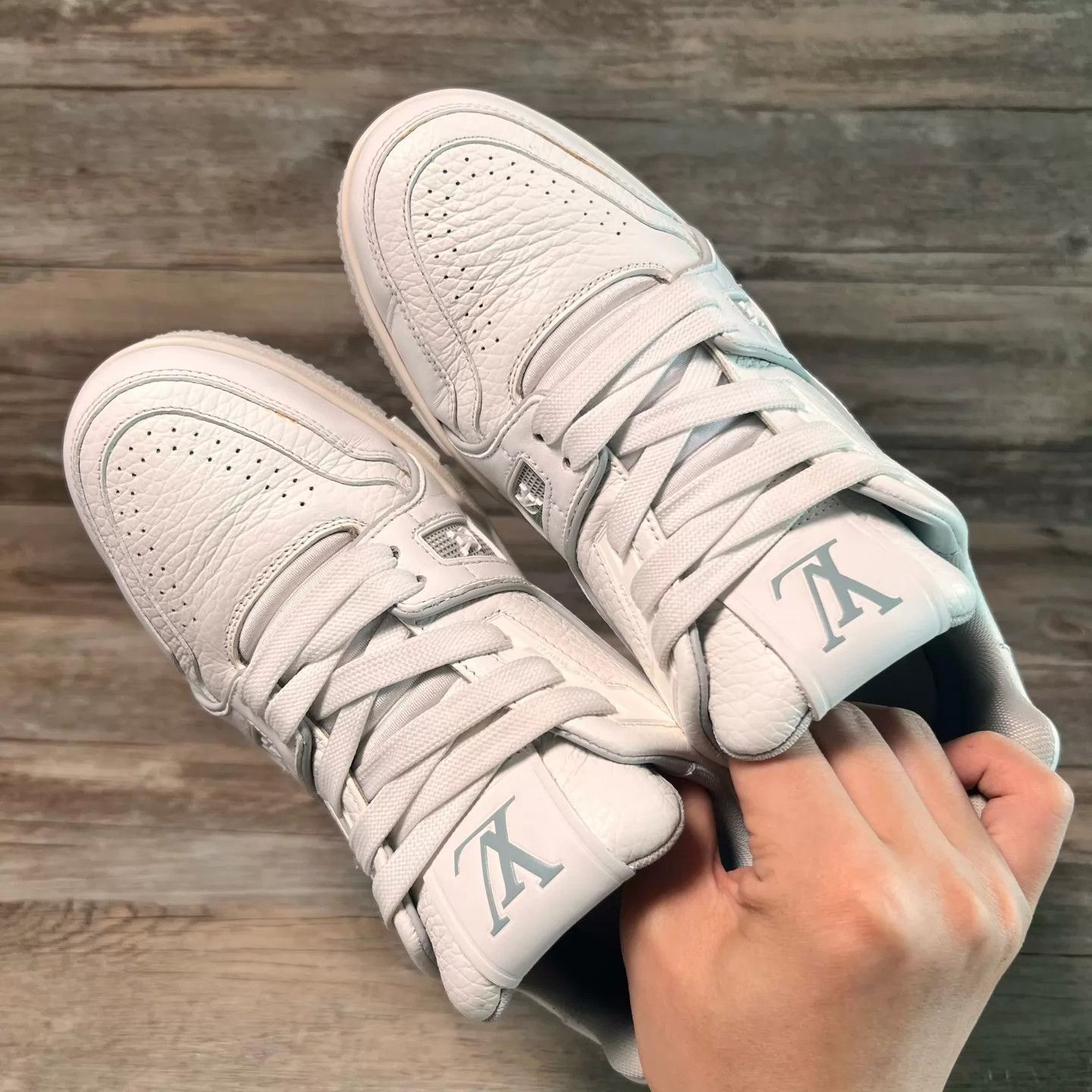 Louis Vuitton LV Trainer Women's 36 White Cement 97 New Size US 5.5 / IT 35.5 - 5 Thumbnail