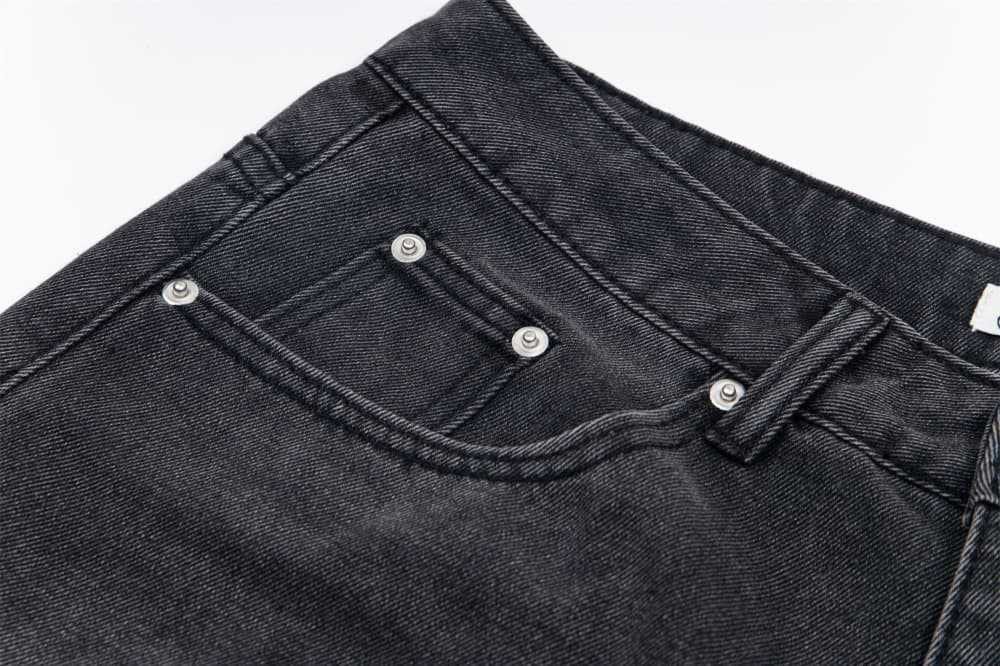 Japanese Brand × Jean Men's cargo punk trend washed distressed pleated loose jeans Size US 32 / EU 48 - 2 Thumbnail