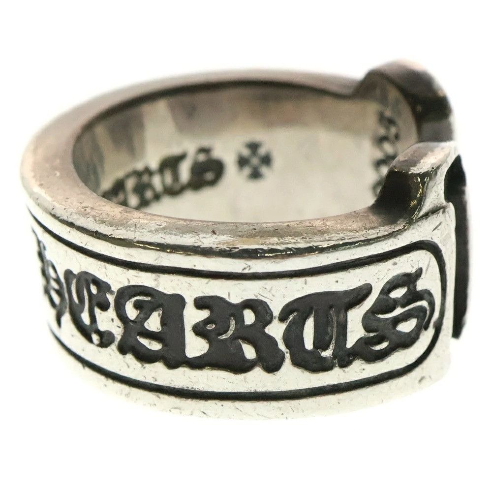 Chrome Hearts 8 CHROME HEARTS LARGE SCROLL LABEL RING silver Size ONE SIZE - 2 Thumbnail