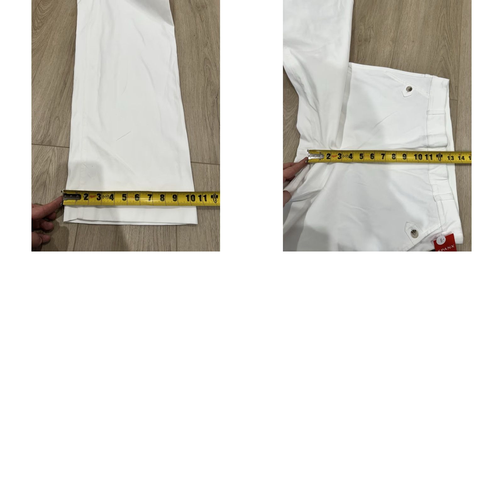 Spanx NWT Spanx Pants Cropped Wide-Leg Pull On Twill Cotton Blend XL Tall White Size 40" / US 18 - 10 Thumbnail