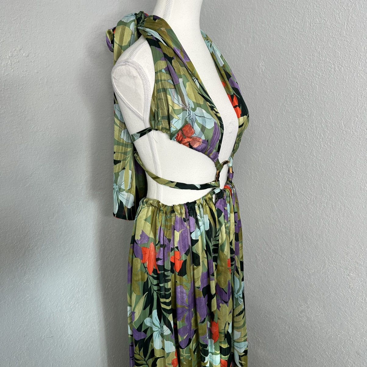 Bronx and Banco NWOT BRONX AND BANCO Tropics Maxi Dress Silk cutout dress XS Size XS / US 0-2 / IT 36-38 - 8 Thumbnail
