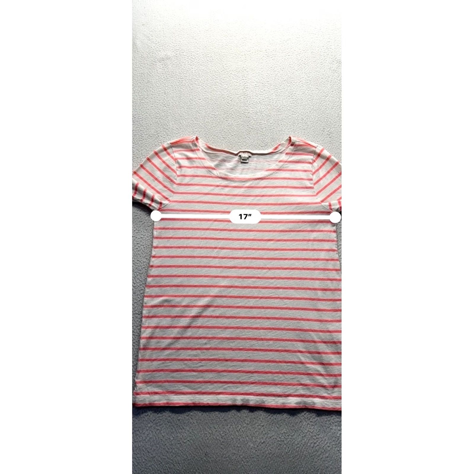 J.Crew J.CREW Striped Lightweight Long Sleeve Shirt S White Coral Women’s Shirt Regular Size S White Coral Pattern Striped Lightweight Casual 237B Size S / US 4 / IT 40 - 8 Thumbnail
