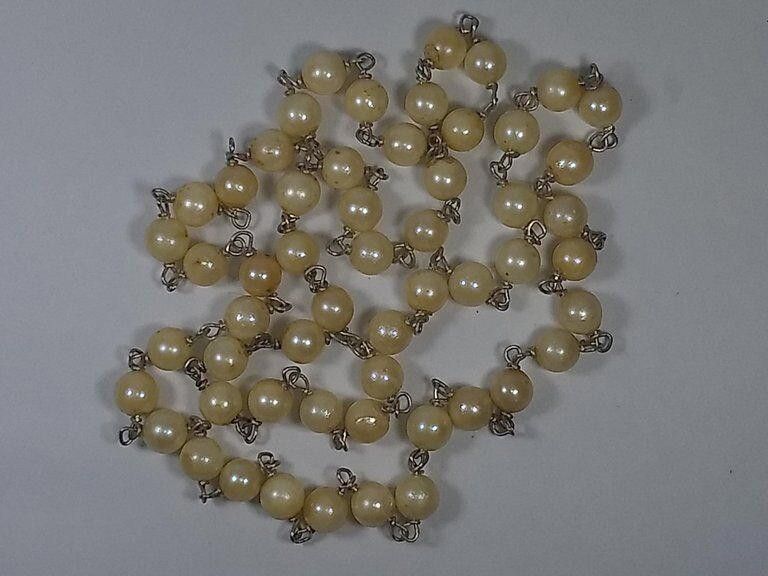 Designer Alberto Juan Mexican Handmade Sterling Silver Pearl Necklace Size ONE SIZE - 5 Thumbnail