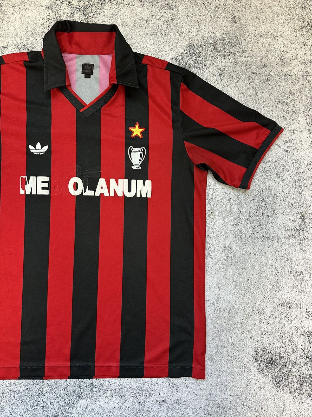Adidas Vintage 1990-1991 Milan Adidas Jersey UEFA Cup Size US M / EU 48-50 / 2 - 4 Thumbnail