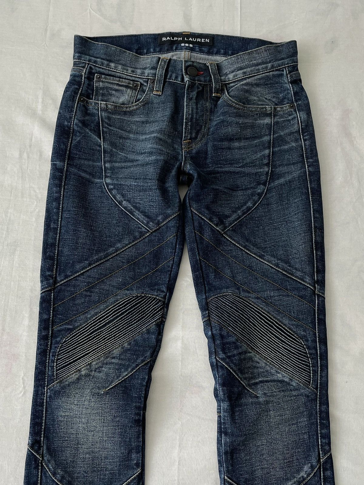 Polo Ralph Lauren Polo Ralph Lauren Bikers Denim Jeans Size US 29 - 3 Thumbnail